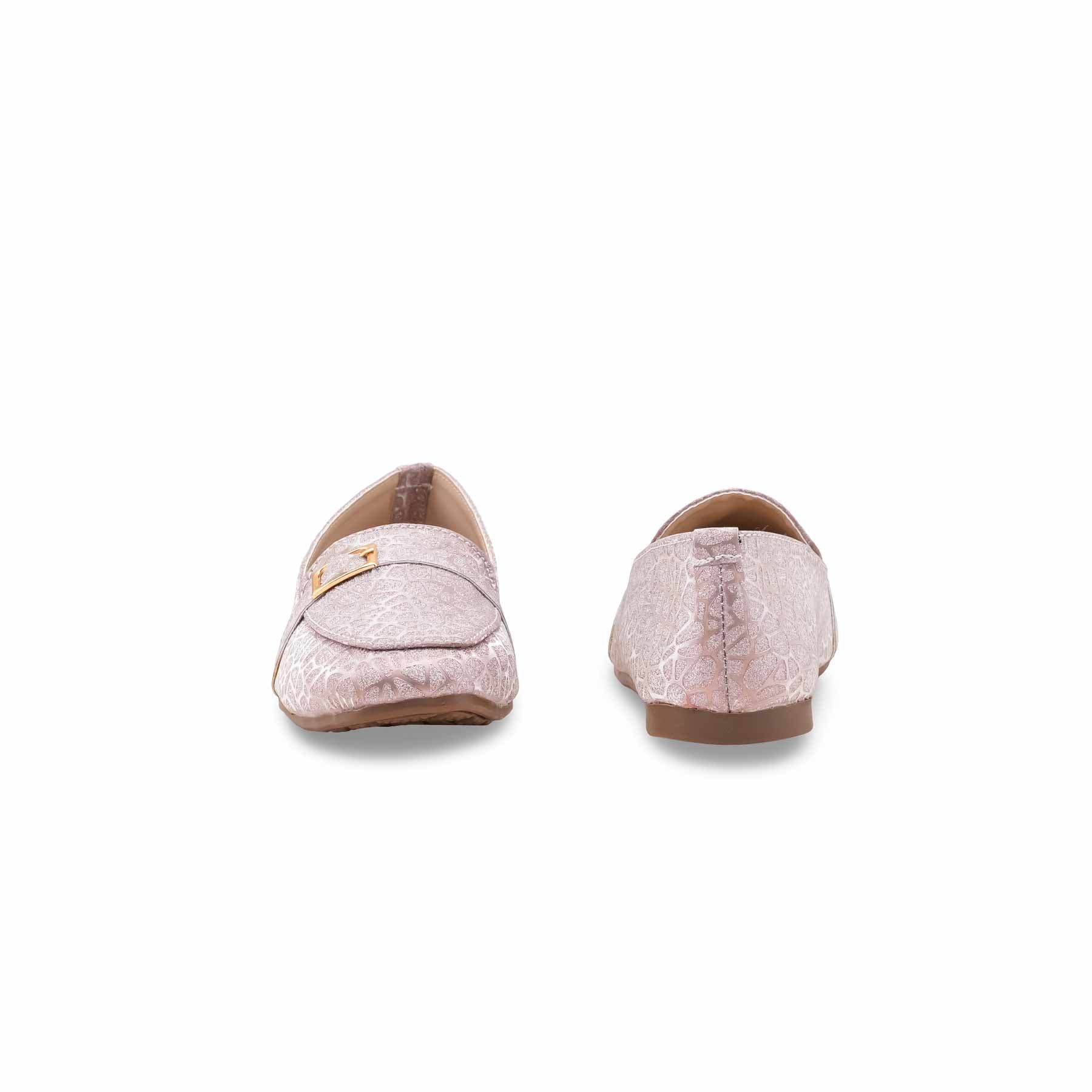 Girls Peach Fancy Moccasin KD2538 - Image 4