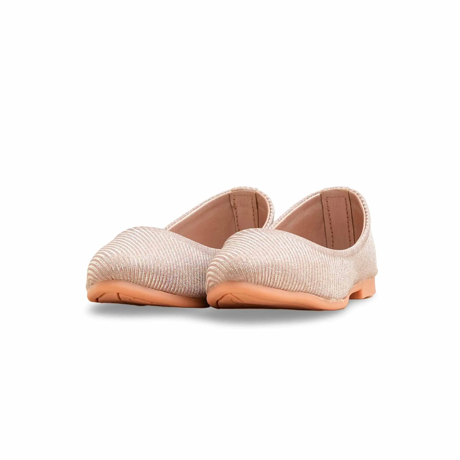 Girls Peach Fancy Pumps KD2487 - Image 3