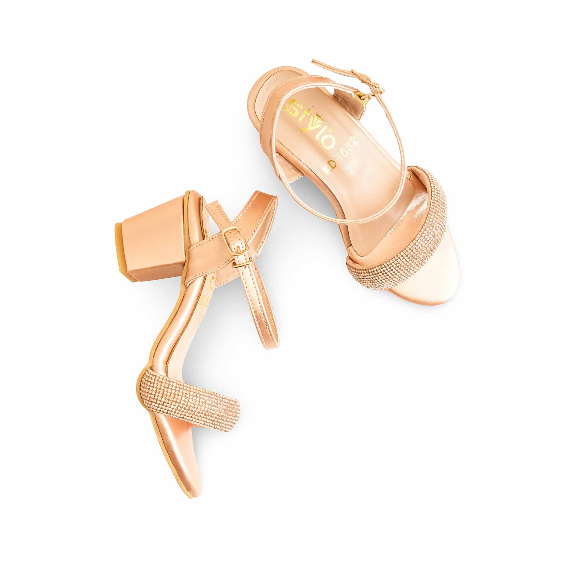 Girls Peach Fancy Sandal KD5632 - Image 5