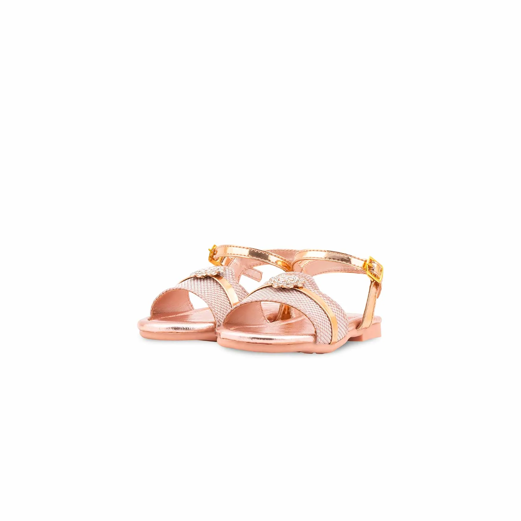 Girls Peach Fancy Sandal KD5842 - Image 3