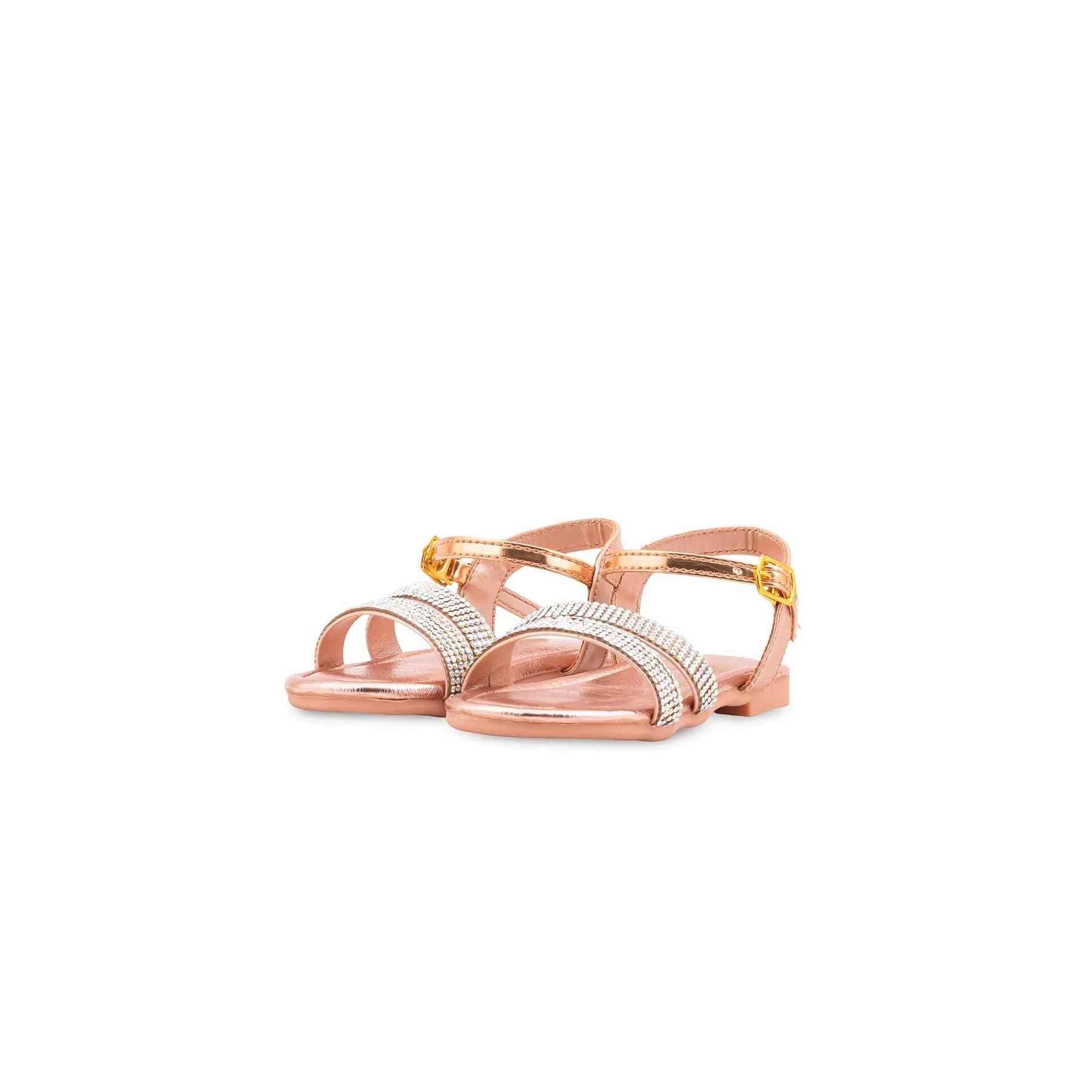 Girls Peach Fancy Sandal KD5845 - Image 3