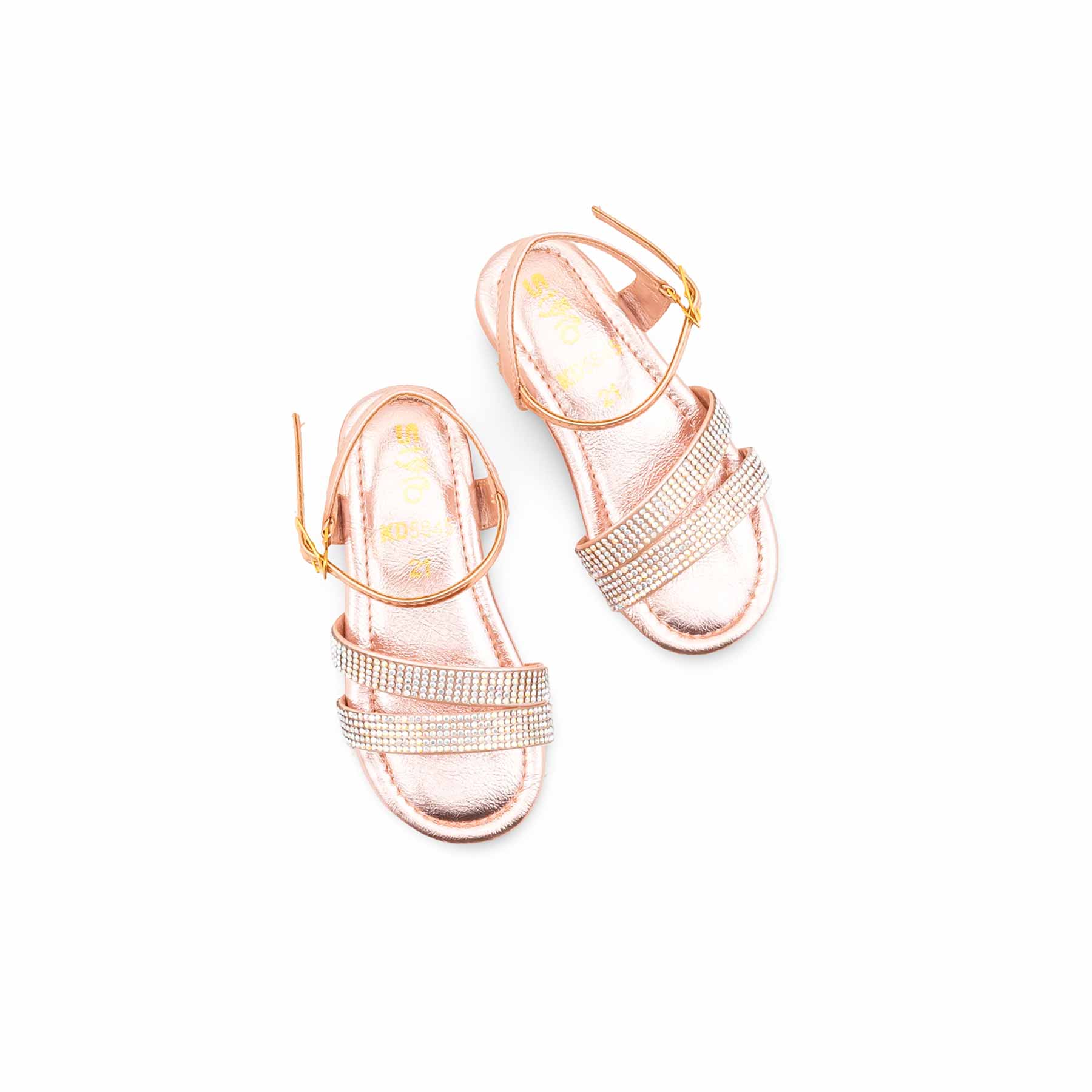 Girls Peach Fancy Sandal KD5845 - Image 5