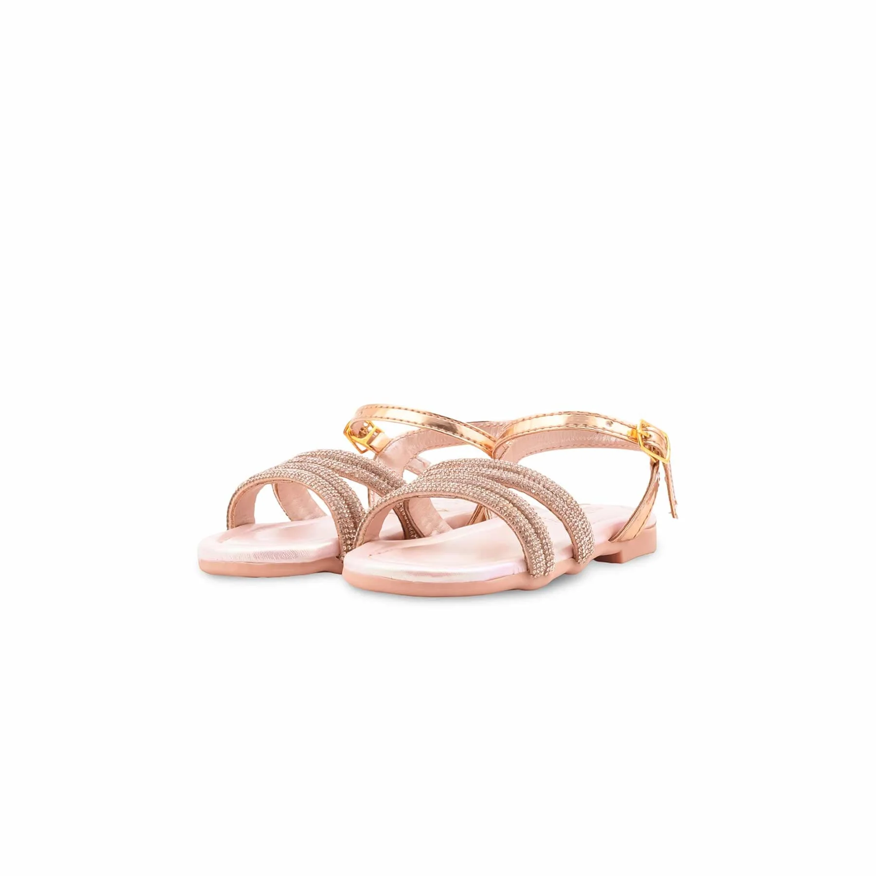 Girls Peach Fancy Sandal KD5847 - Image 3
