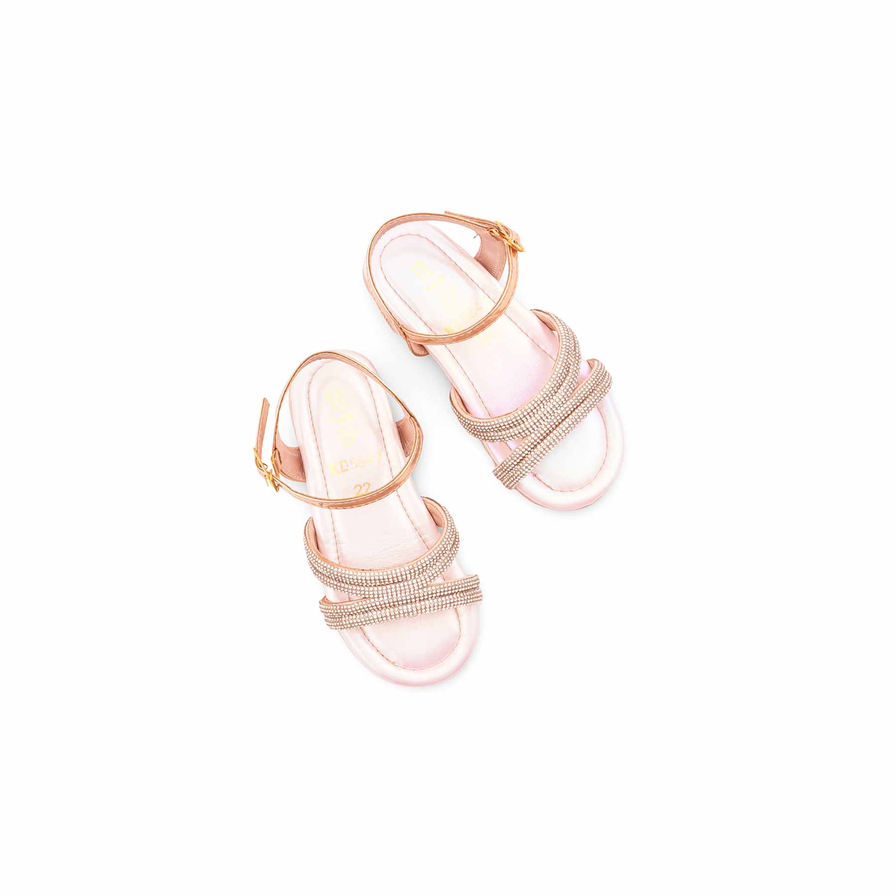 Girls Peach Fancy Sandal KD5847 - Image 5