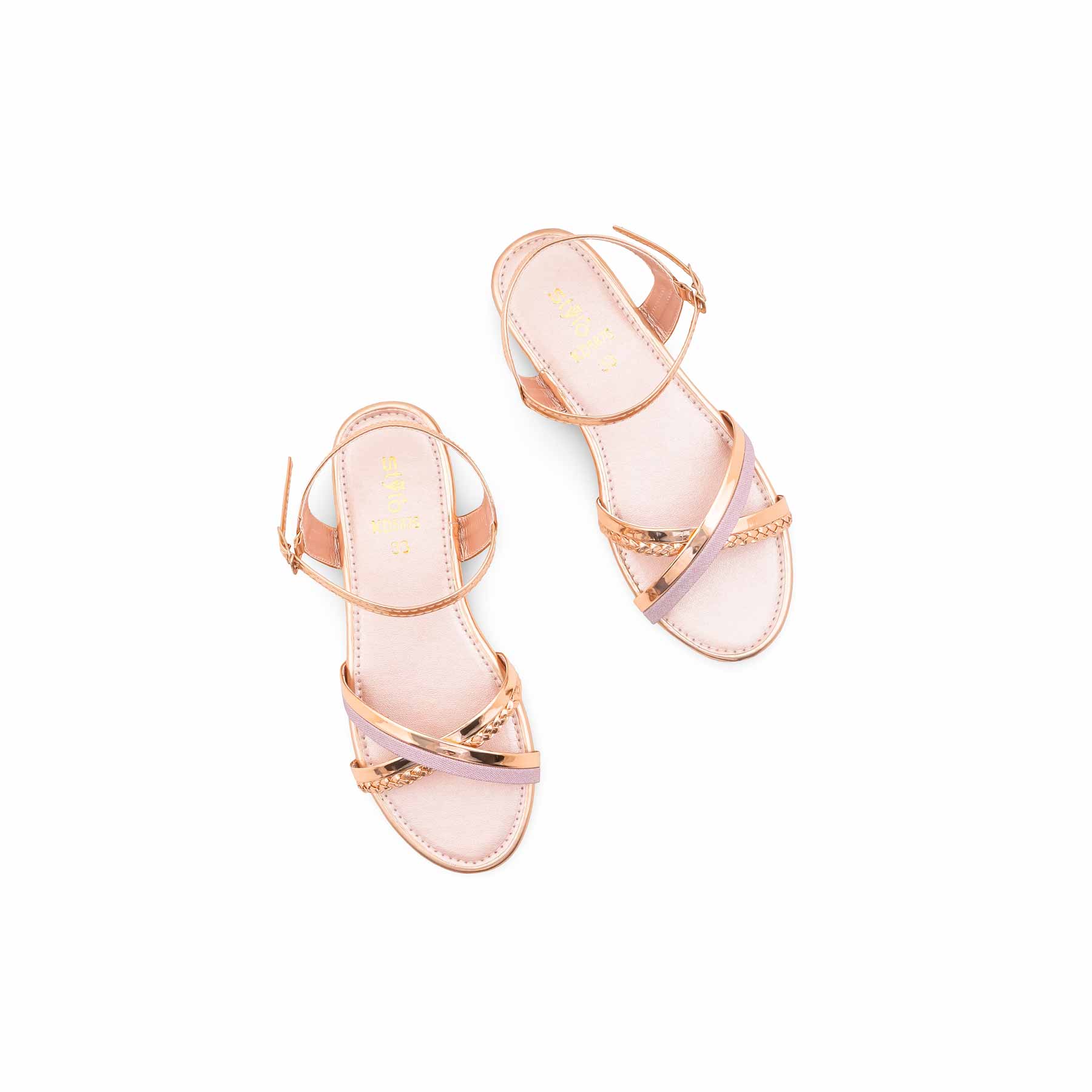 Girls Peach Fancy Sandal KD5876 - Image 5