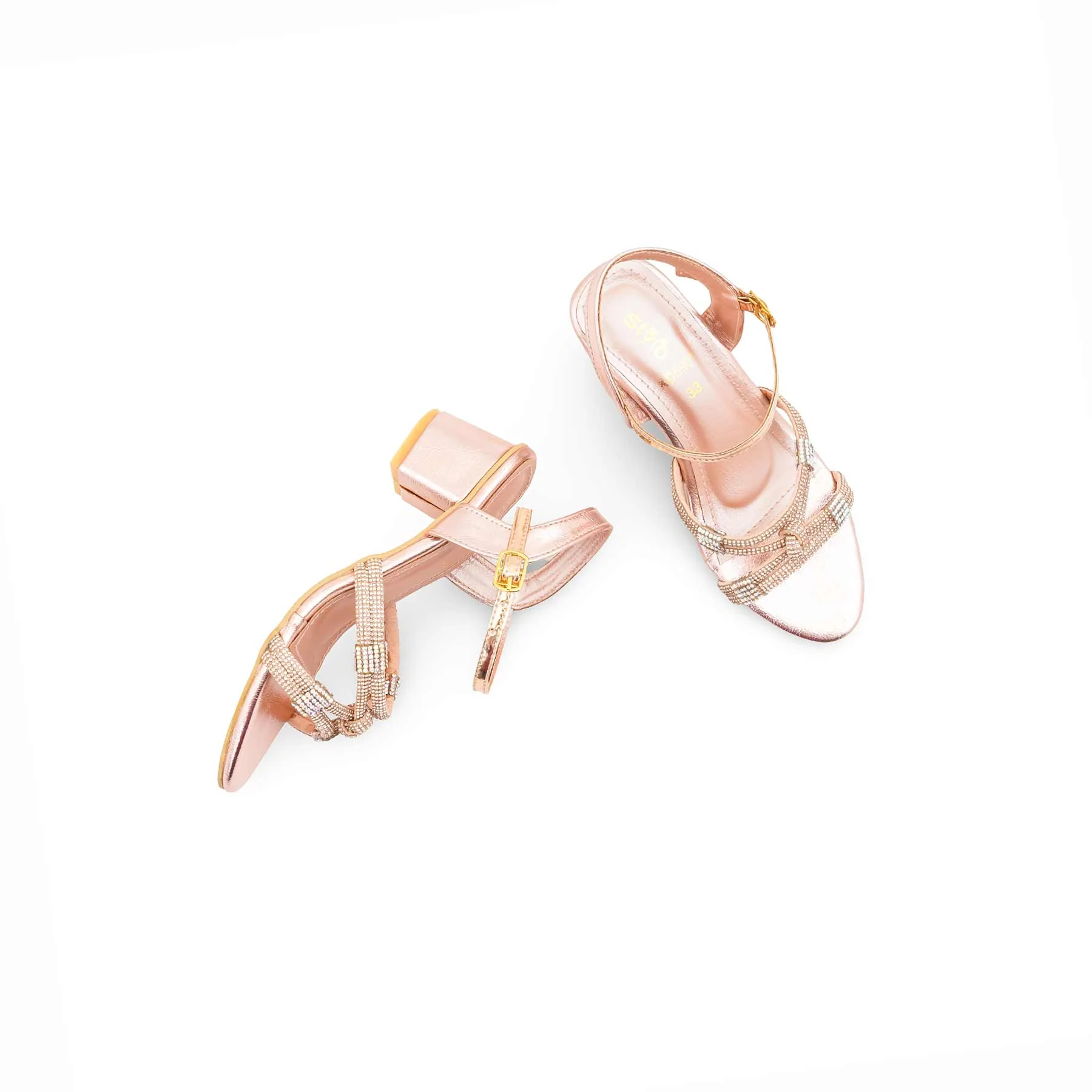 Girls Peach Fancy Sandal KD5901 - Image 5