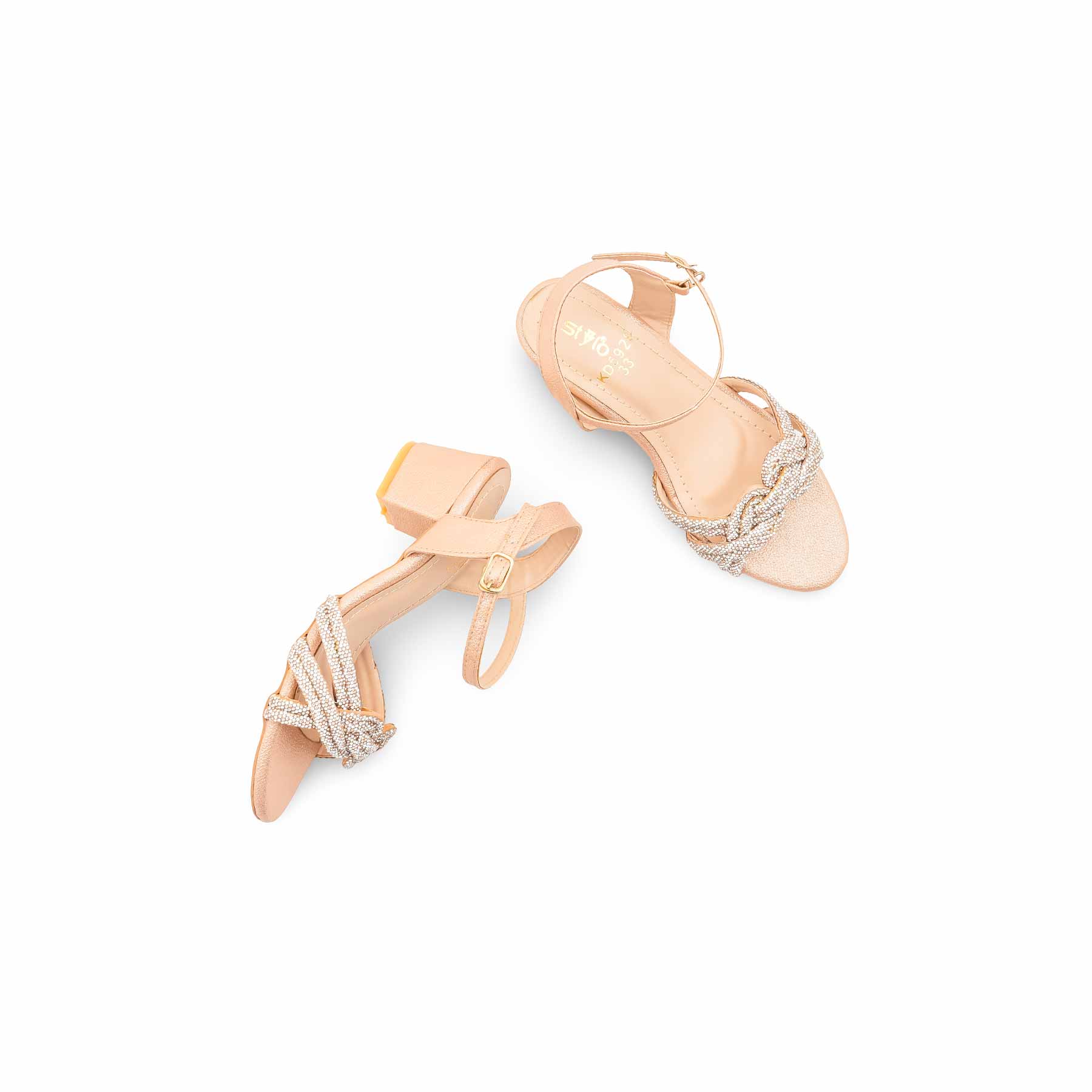 Girls Peach Fancy Sandal KD5929 - Image 5