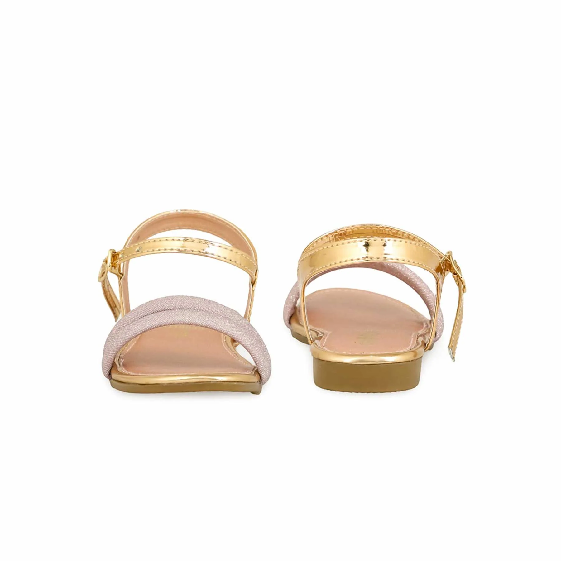 Girls Peach Fancy Sandal KD9849 - Image 4