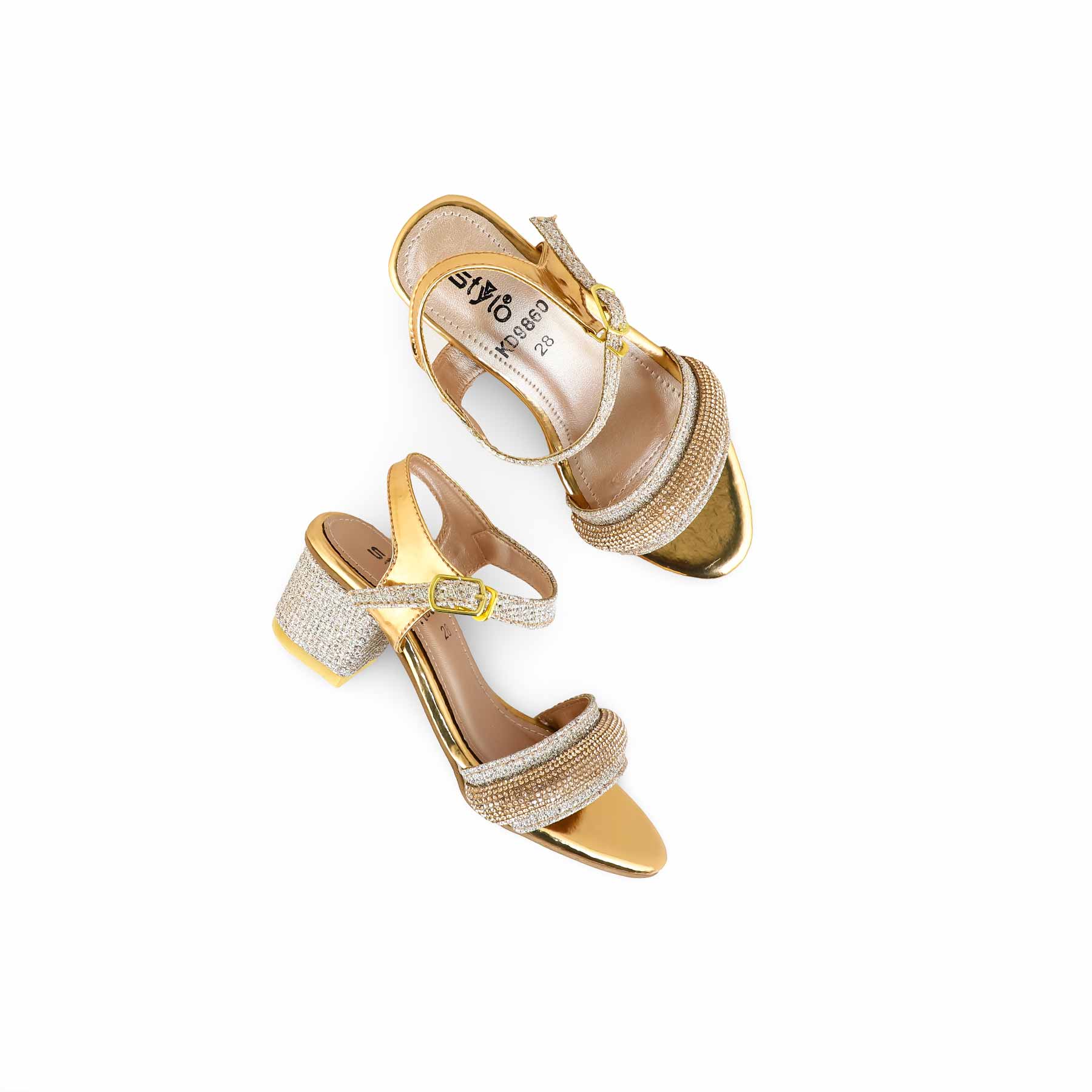 Girls Peach Fancy Sandal KD9860 - Image 5