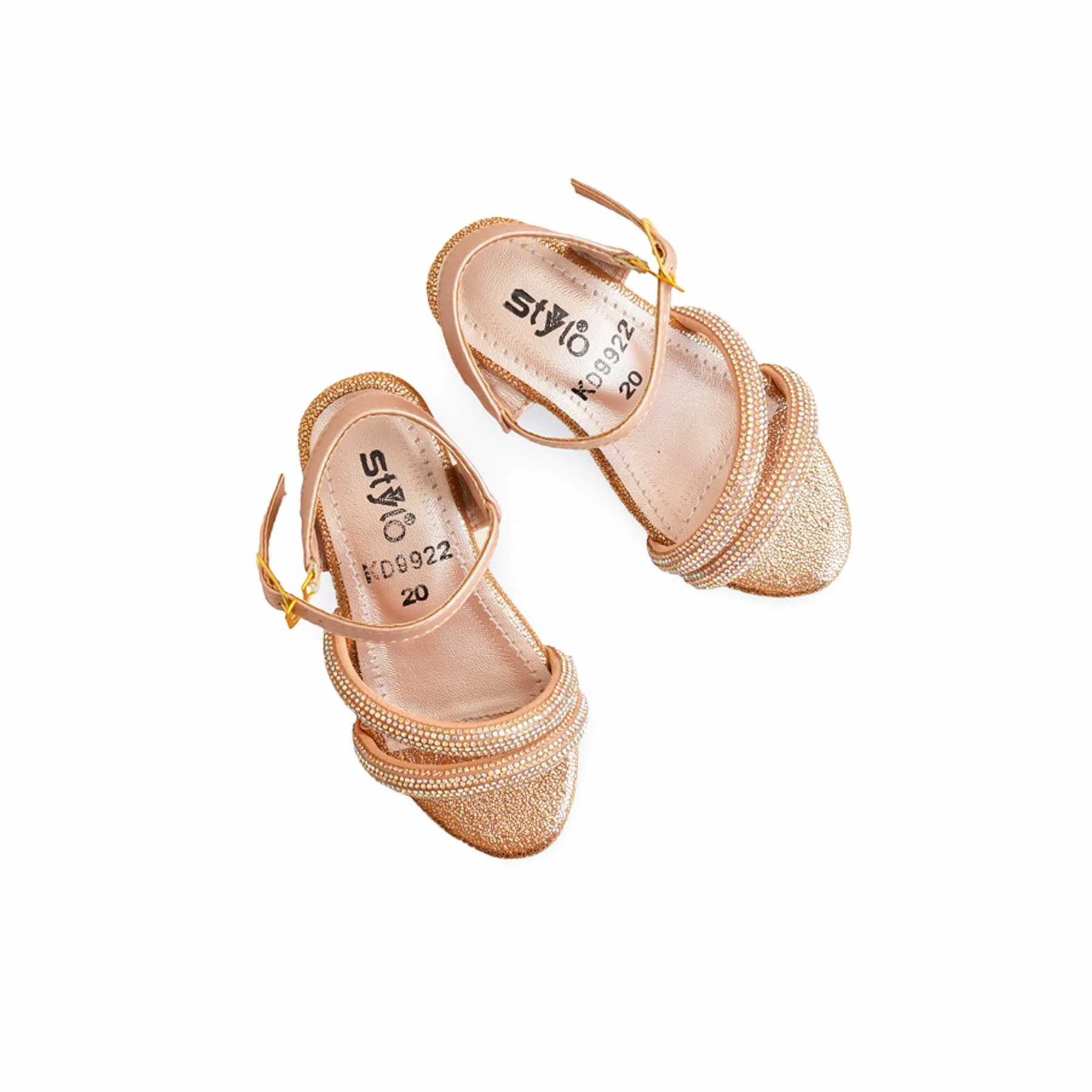 Girls Peach Fancy Sandal KD9922 - Image 5