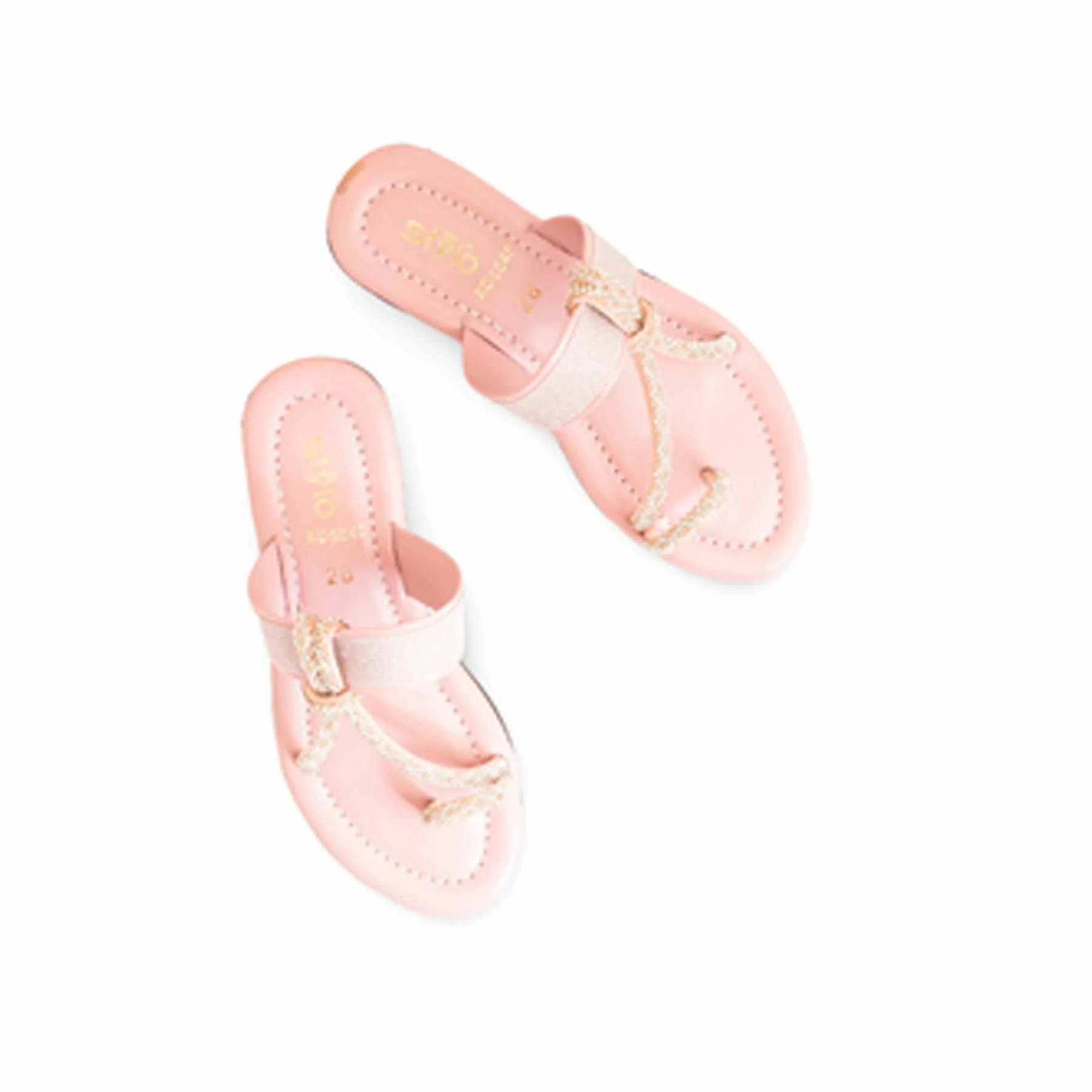 Girls Peach Fancy Slipper KD5549 - Image 4