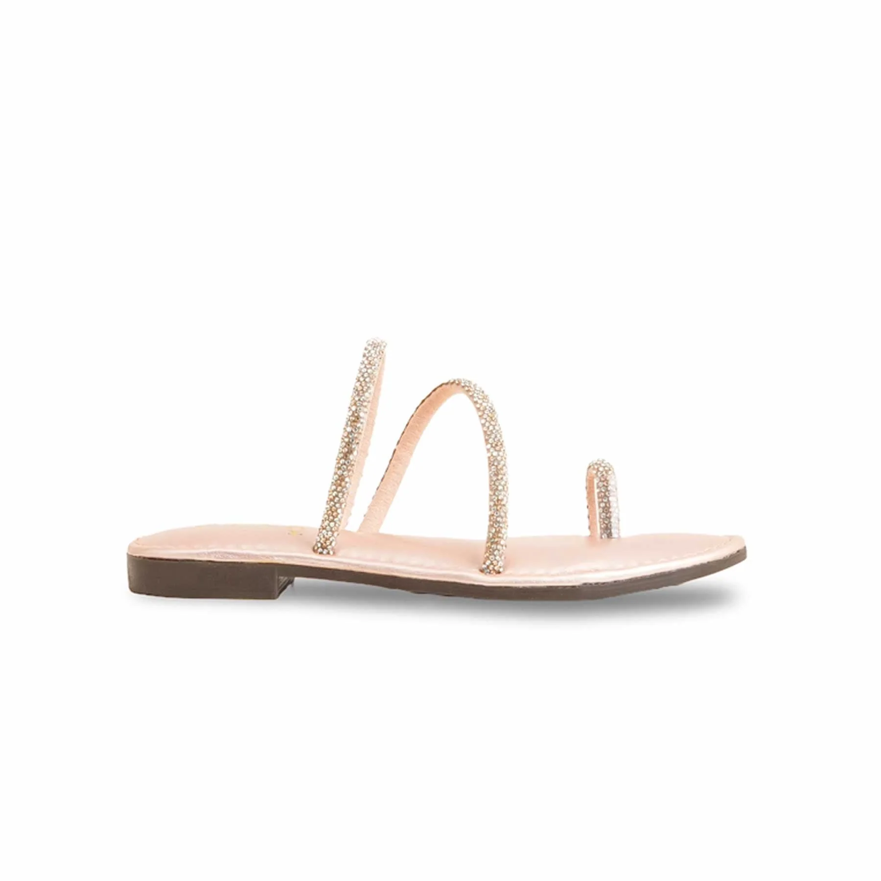 Girls Peach Fancy Slipper KD5590 - Image 2