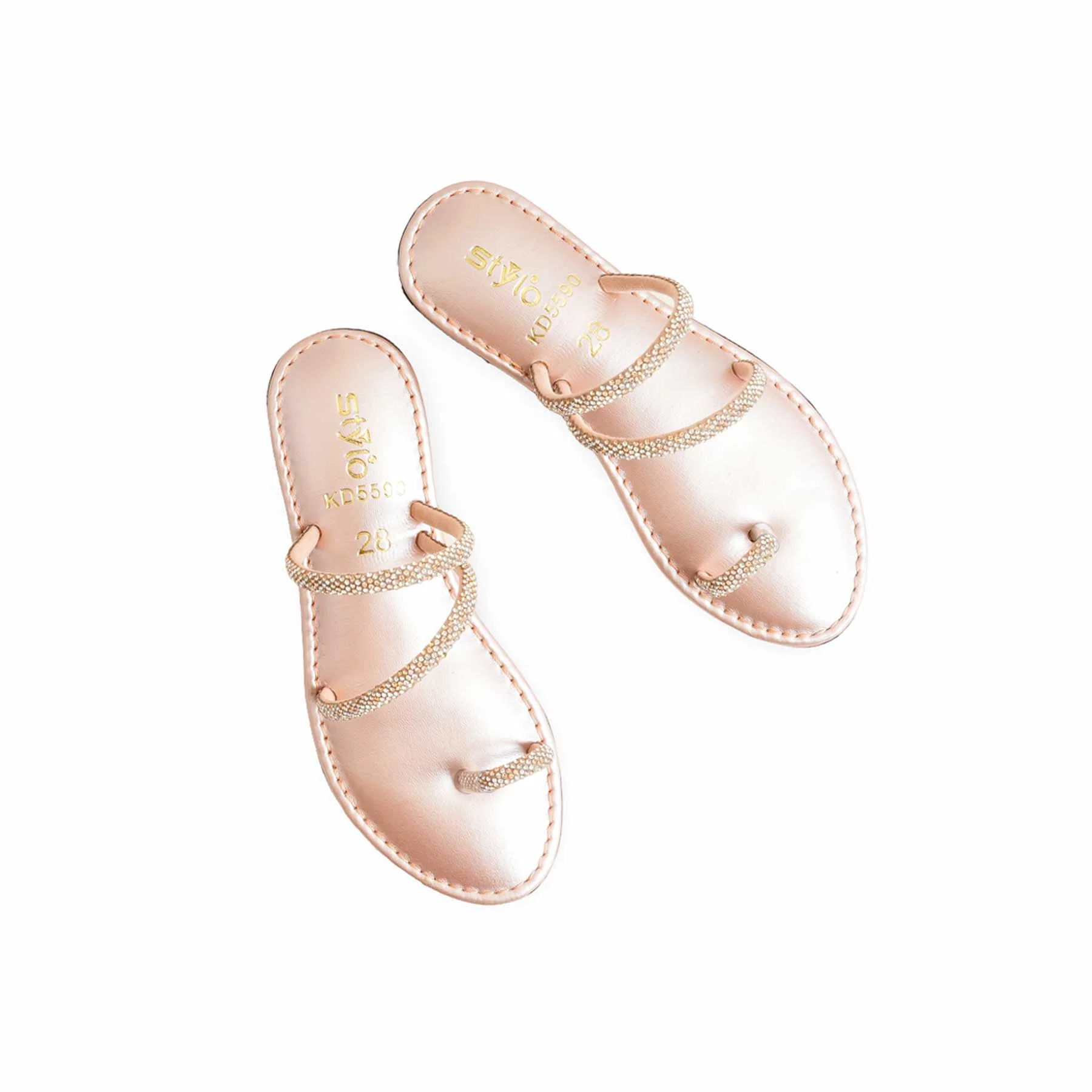Girls Peach Fancy Slipper KD5590 - Image 5