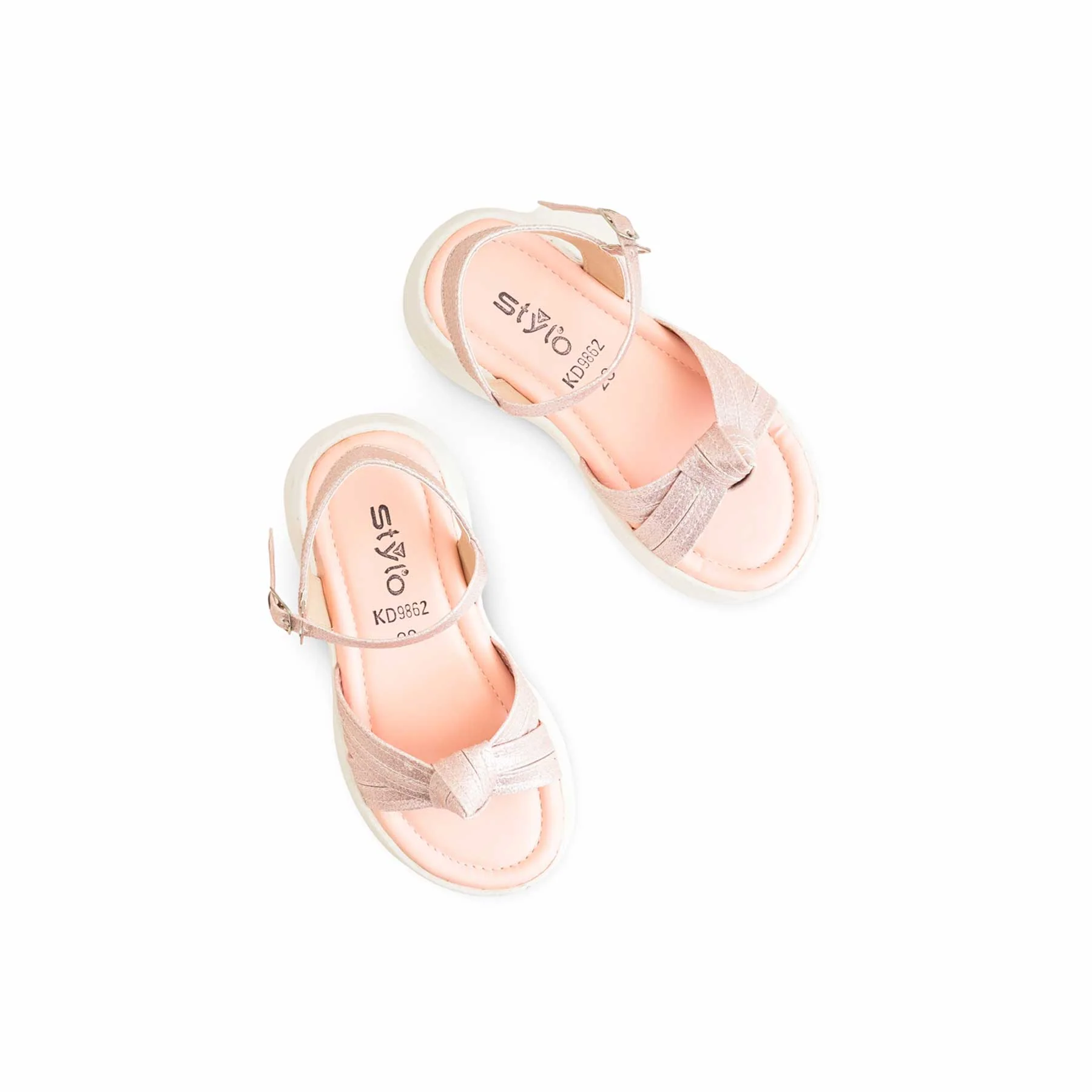 Girls Peach Formal Sandal KD9862 - Image 5