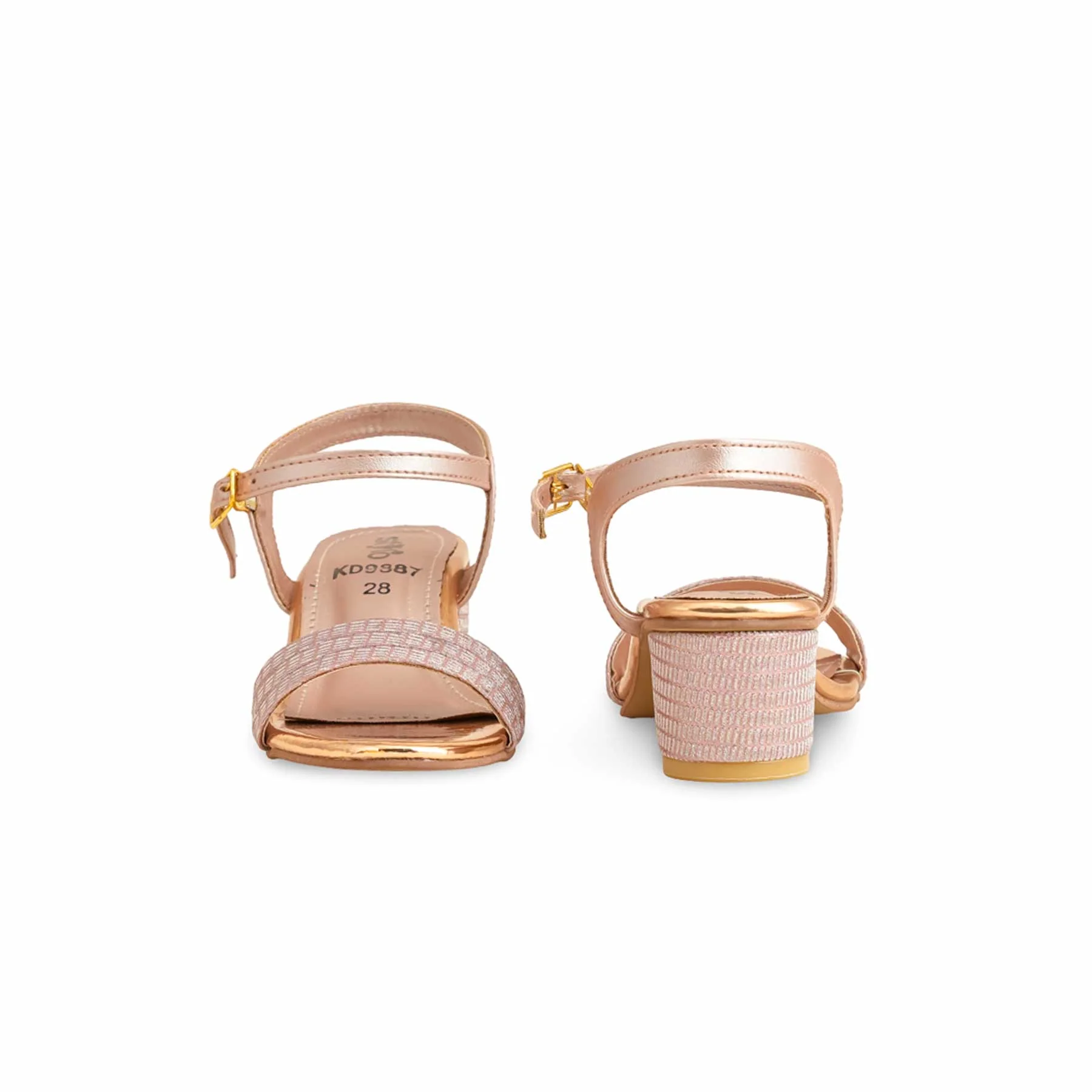 Girls Peach Formal Sandal KD9887 - Image 4