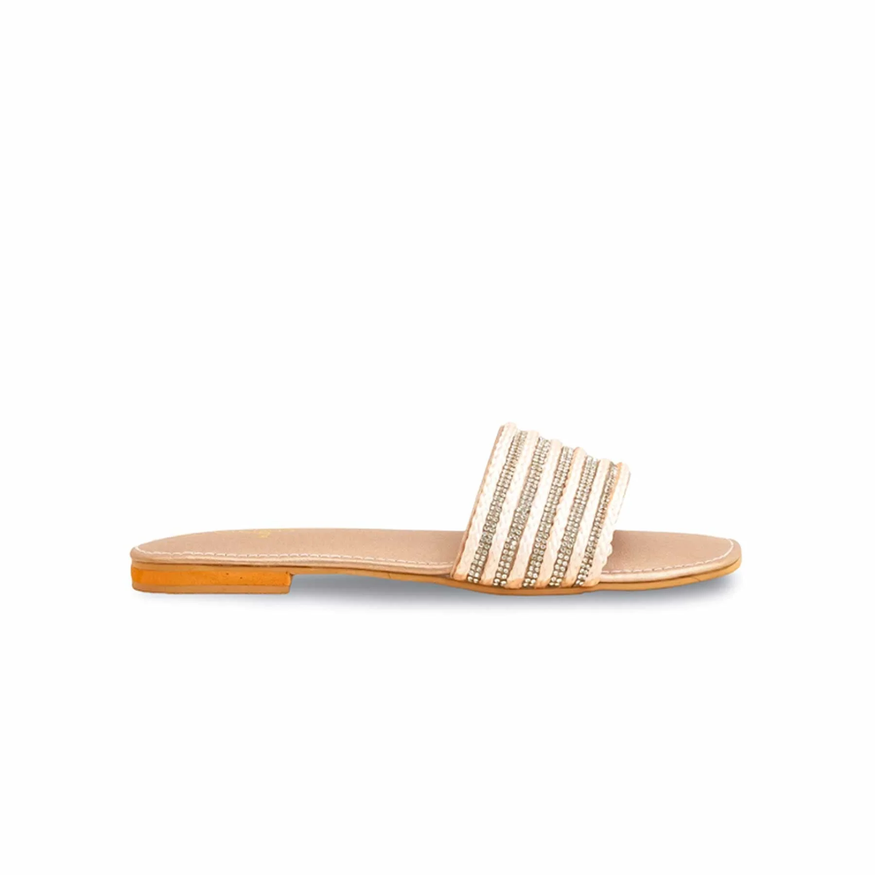 Girls Peach Formal Slipper KD5585 - Image 2
