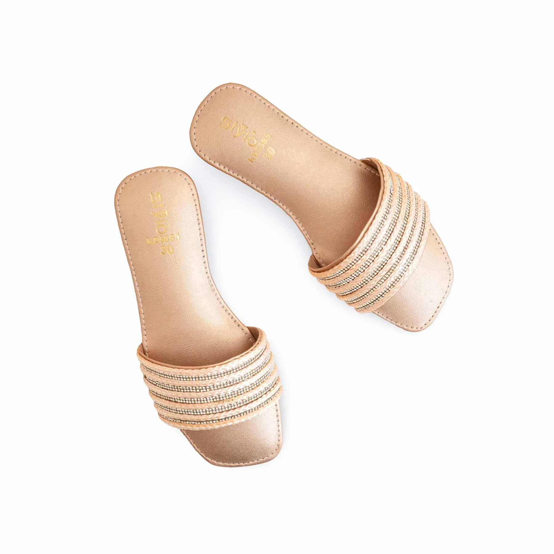 Girls Peach Formal Slipper KD5585 - Image 5