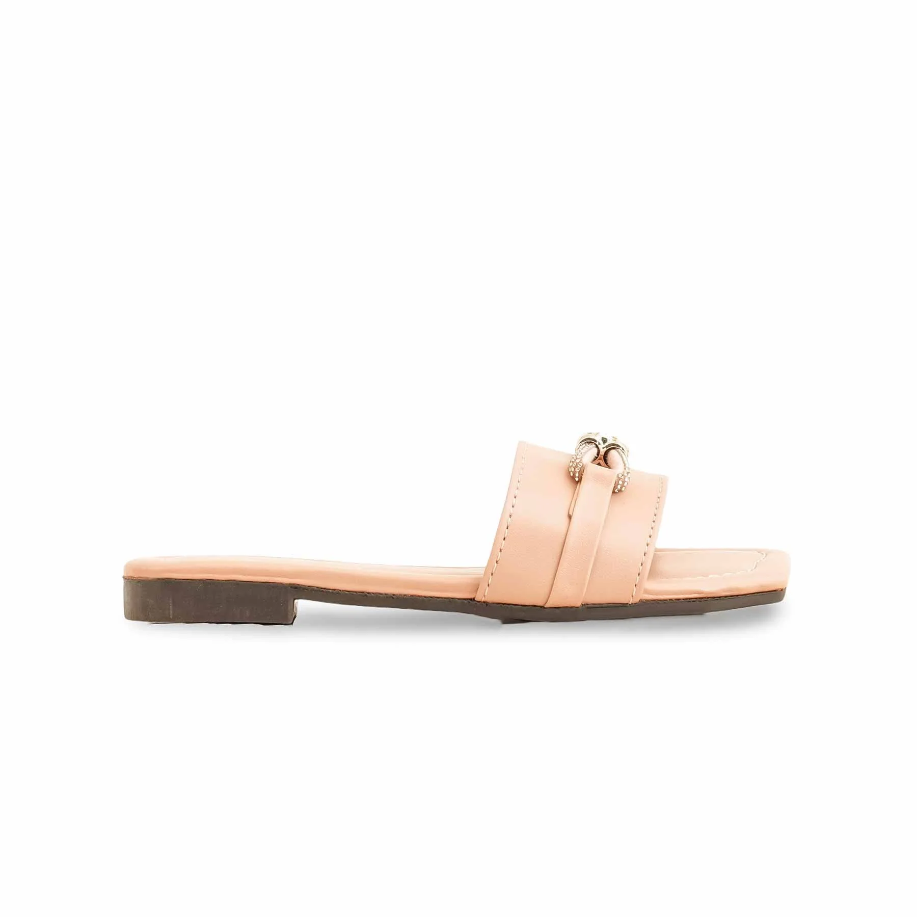 Girls Peach Formal Slipper KD5628 - Image 2