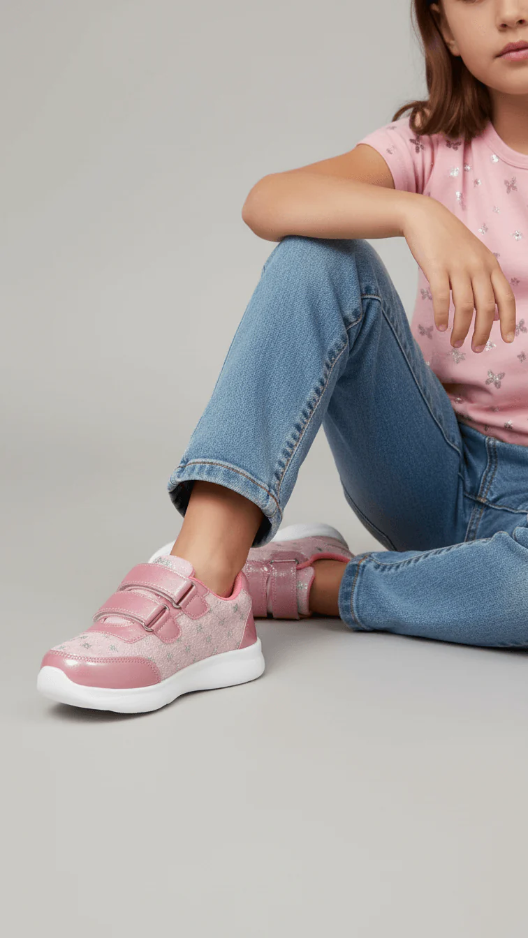 Girls Pink Casual Jogger KD1675