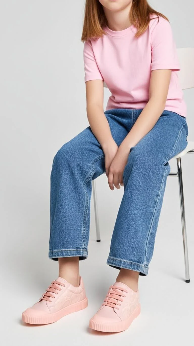 Girls Pink Casual Jogger KD2445