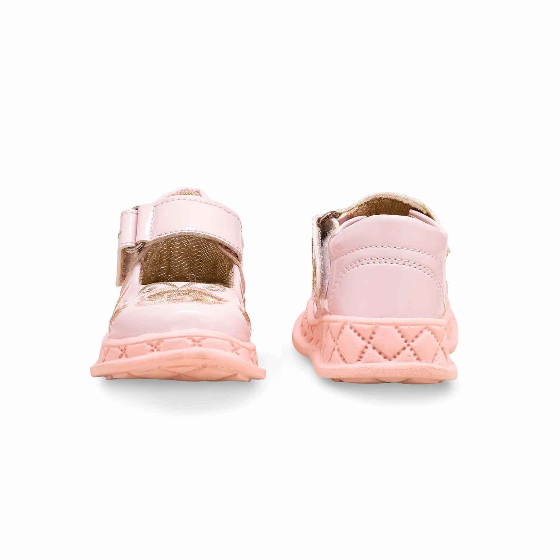 Girls Pink Casual Pumps KD2386 - Image 3