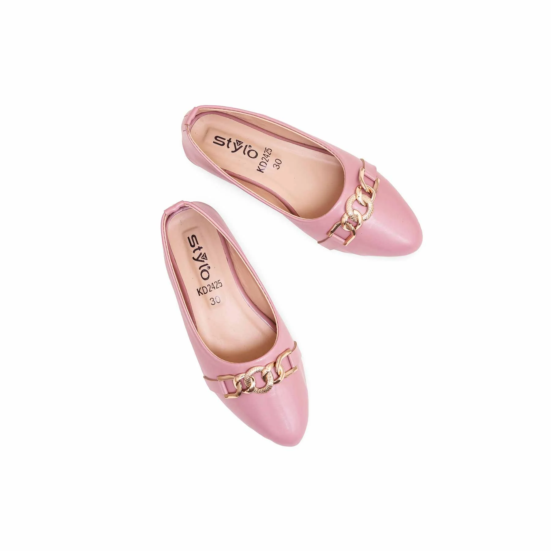 Girls Pink Casual Pumps KD2425 - Image 5