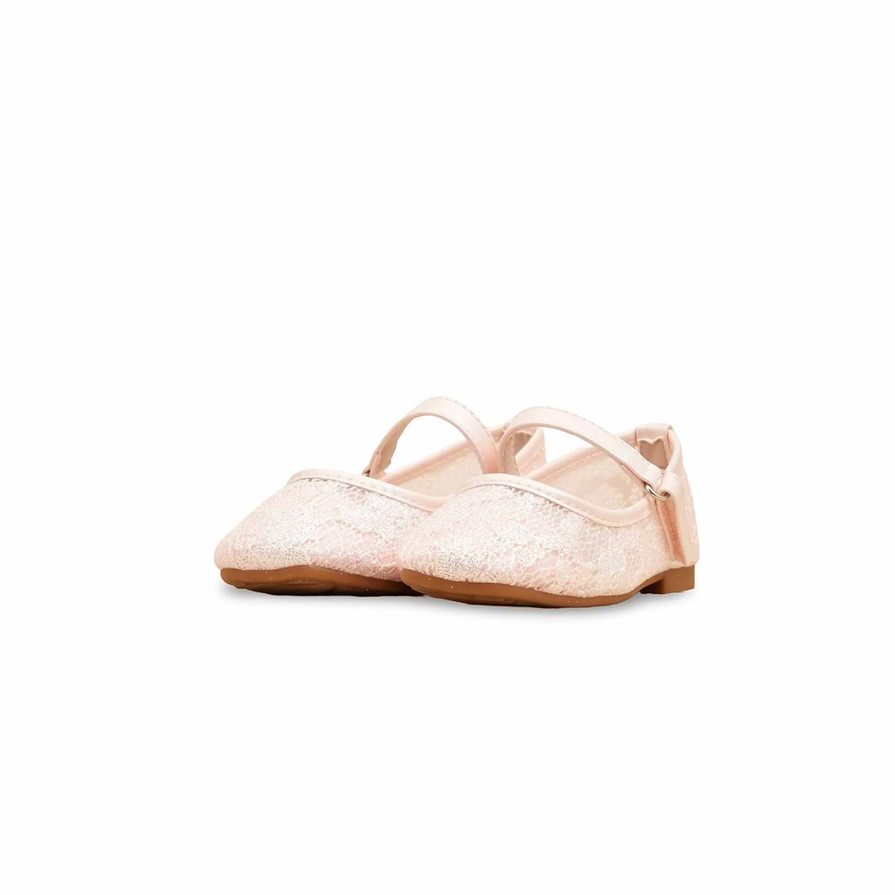 Girls Pink Casual Pumps KD2464 - Image 3