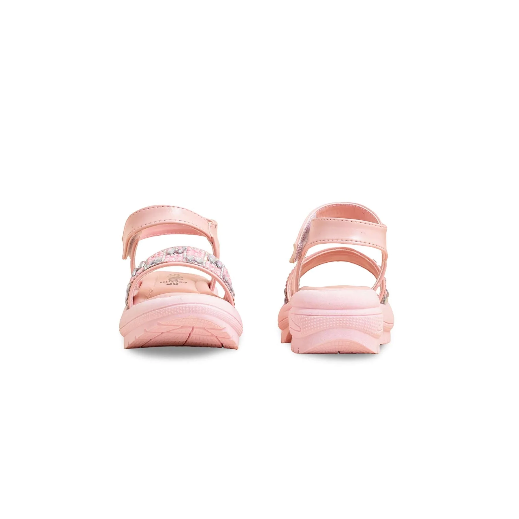 Girls Pink Casual Sandal KD5709 - Image 4