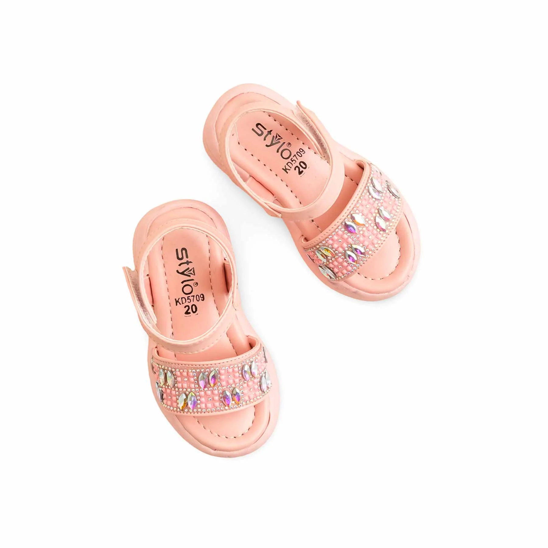 Girls Pink Casual Sandal KD5709 - Image 5