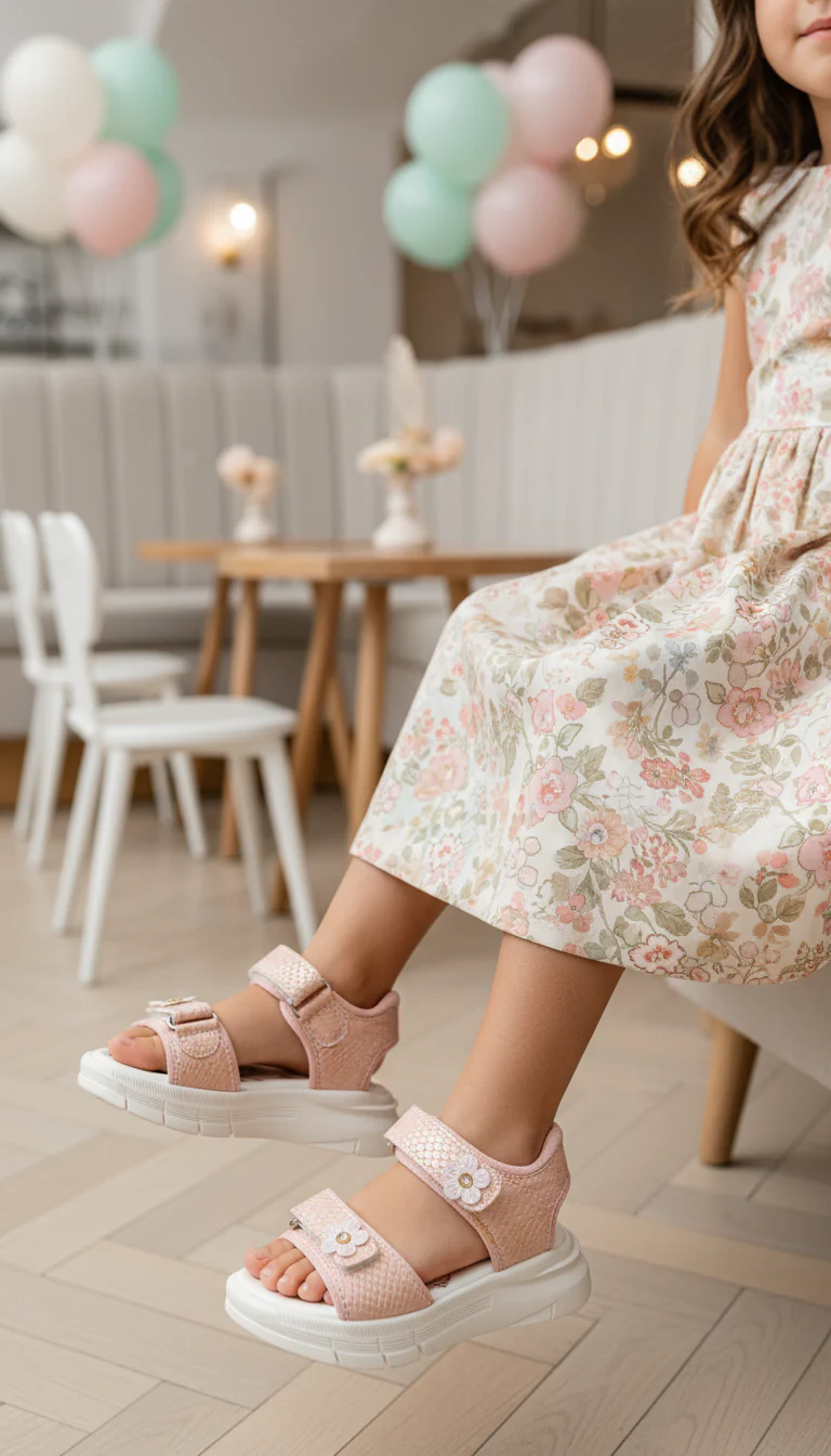 Girls Pink Casual Sandal KD5834