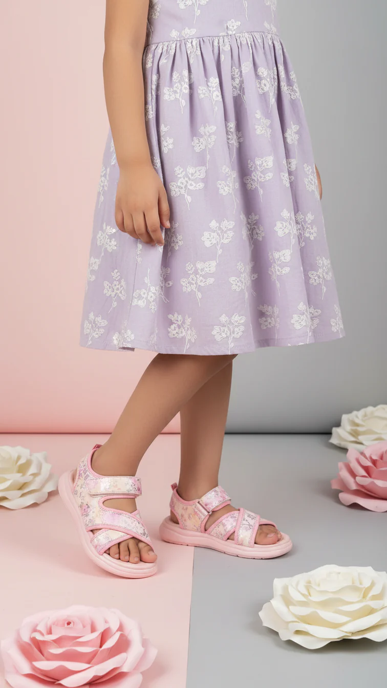 Girls Pink Casual Sandal KD5854
