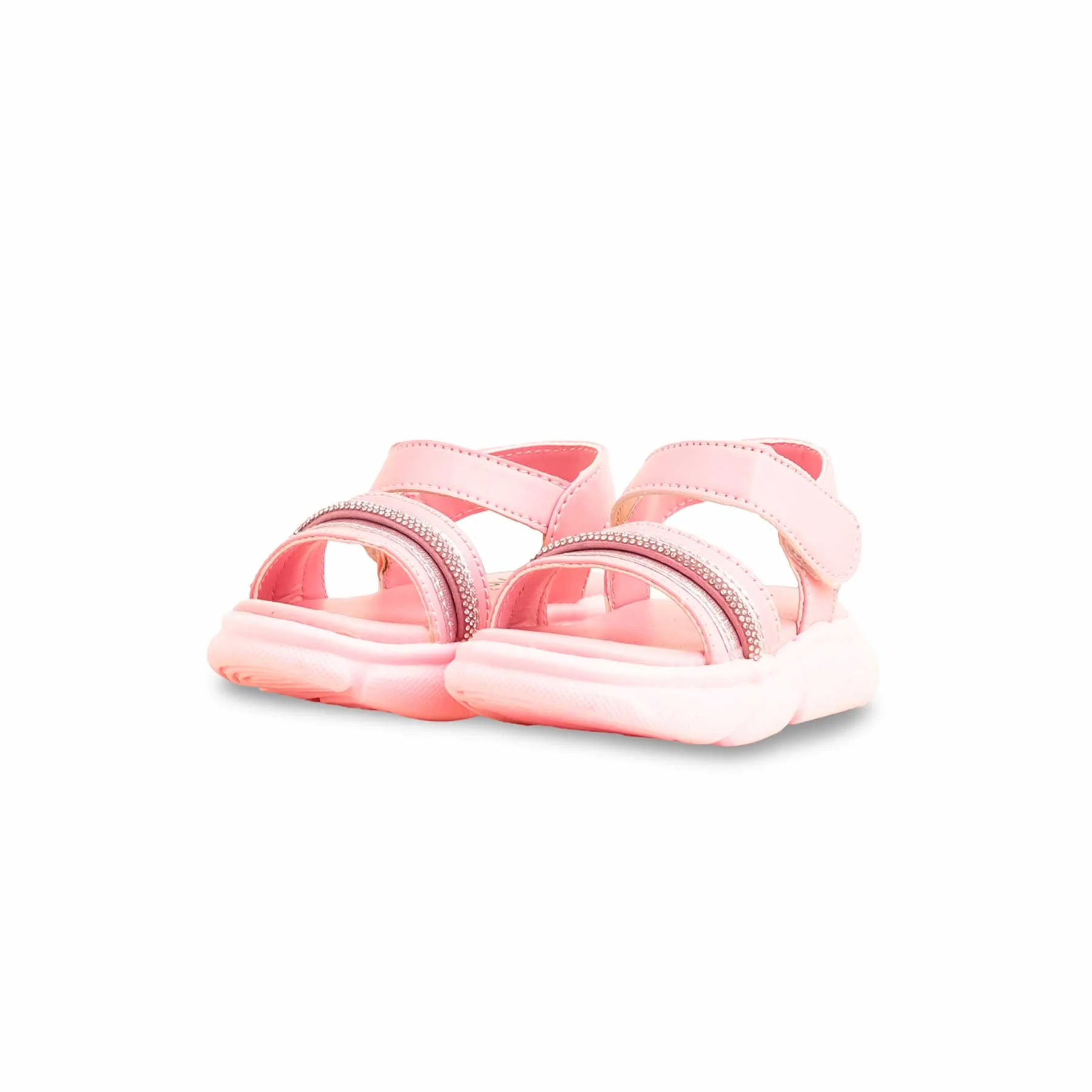 Girls Pink Casual Sandal KD9903 - Image 3