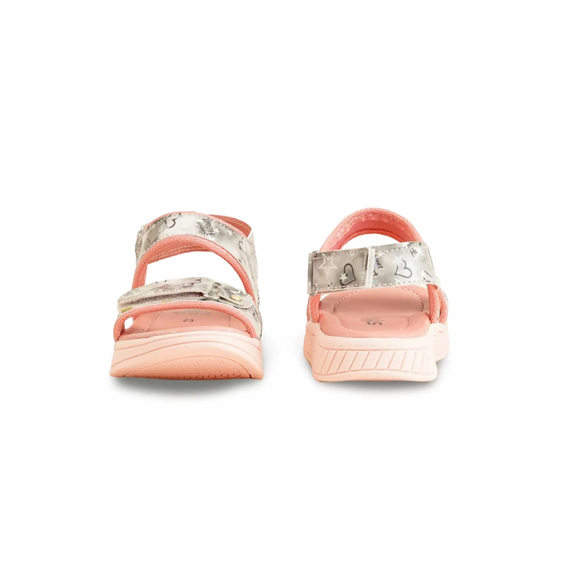 Girls Pink Casual Sandal KD9908 - Image 4