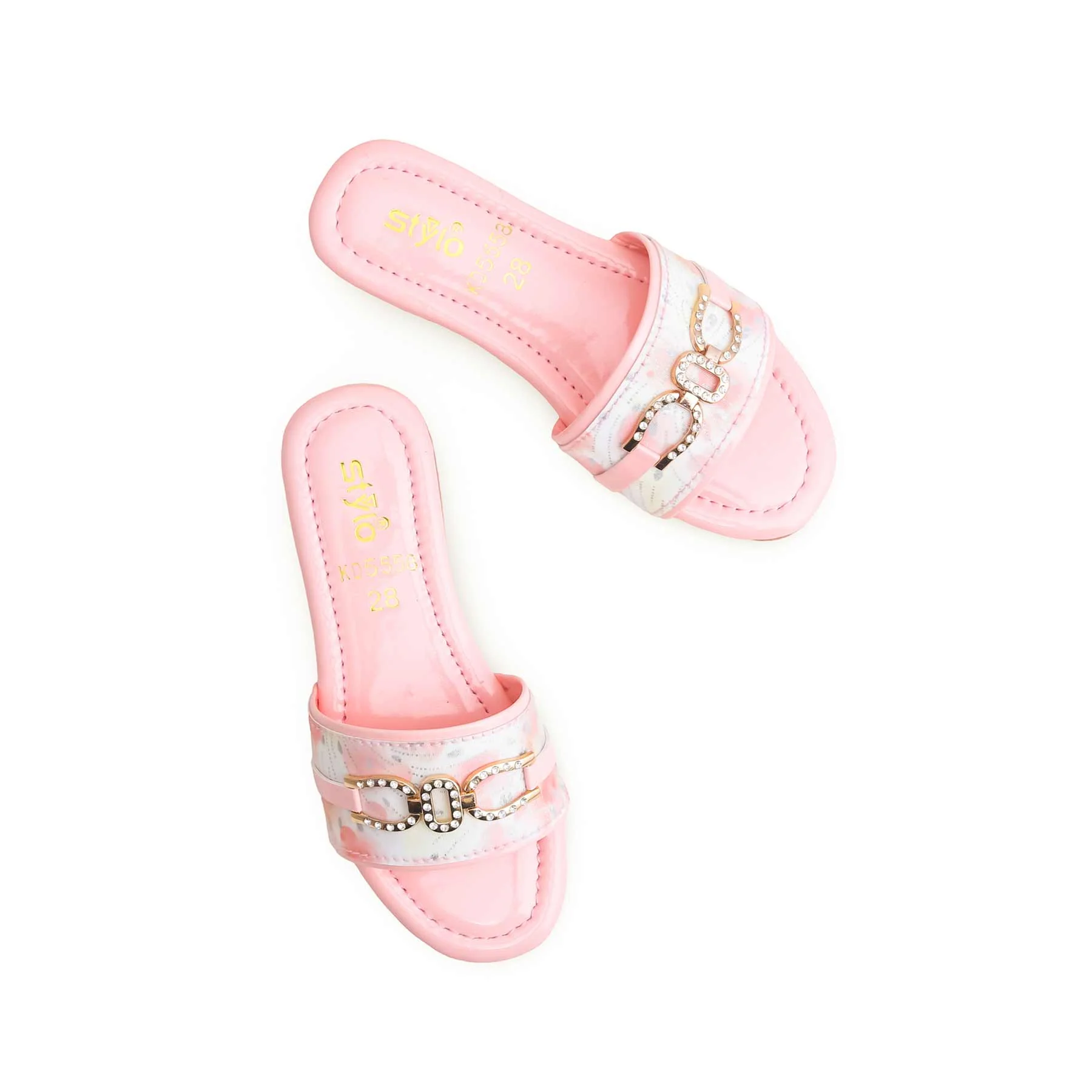 Girls Pink Casual Slipper KD5558 - Image 5