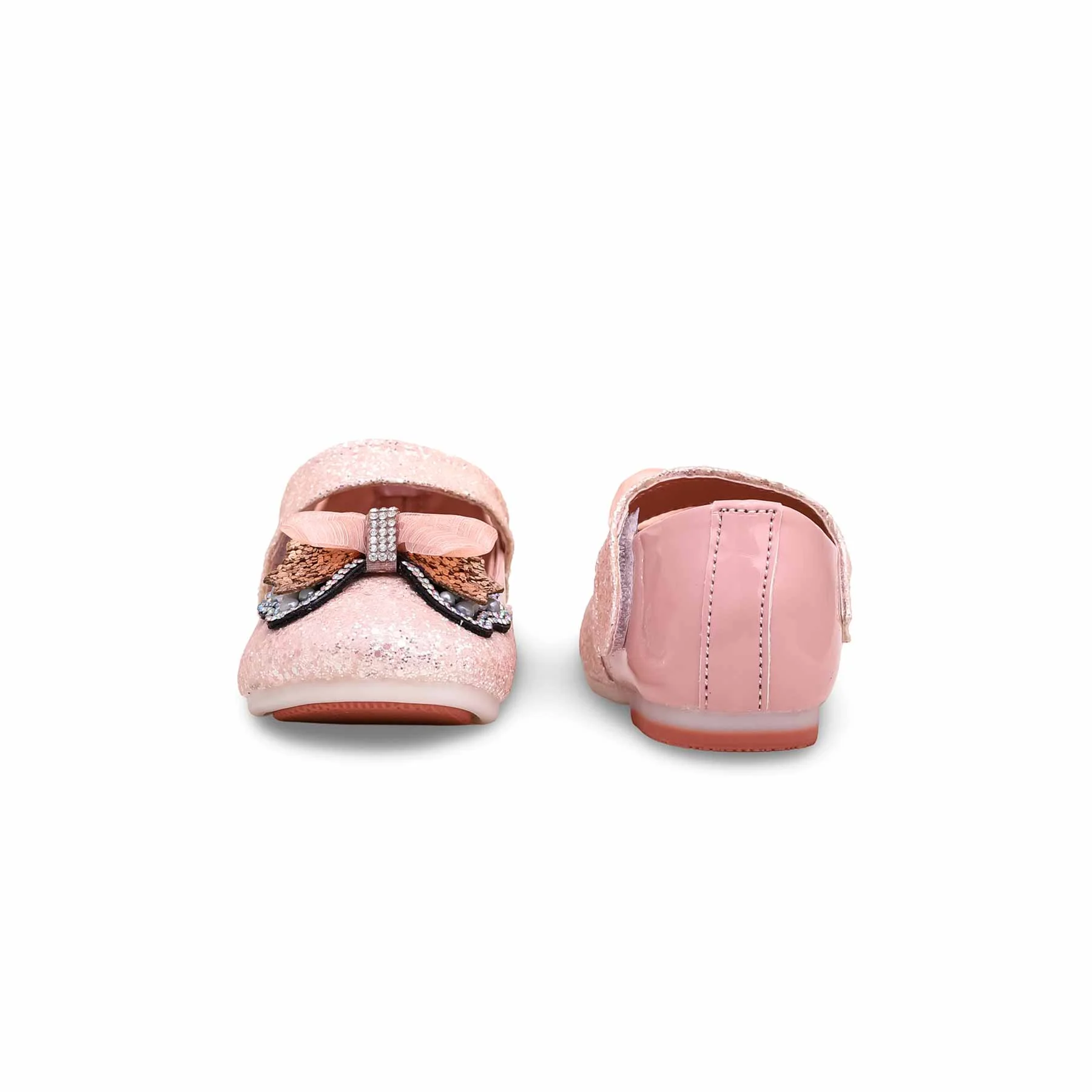 Girls Pink Fancy Pumps KD0906 - Image 3