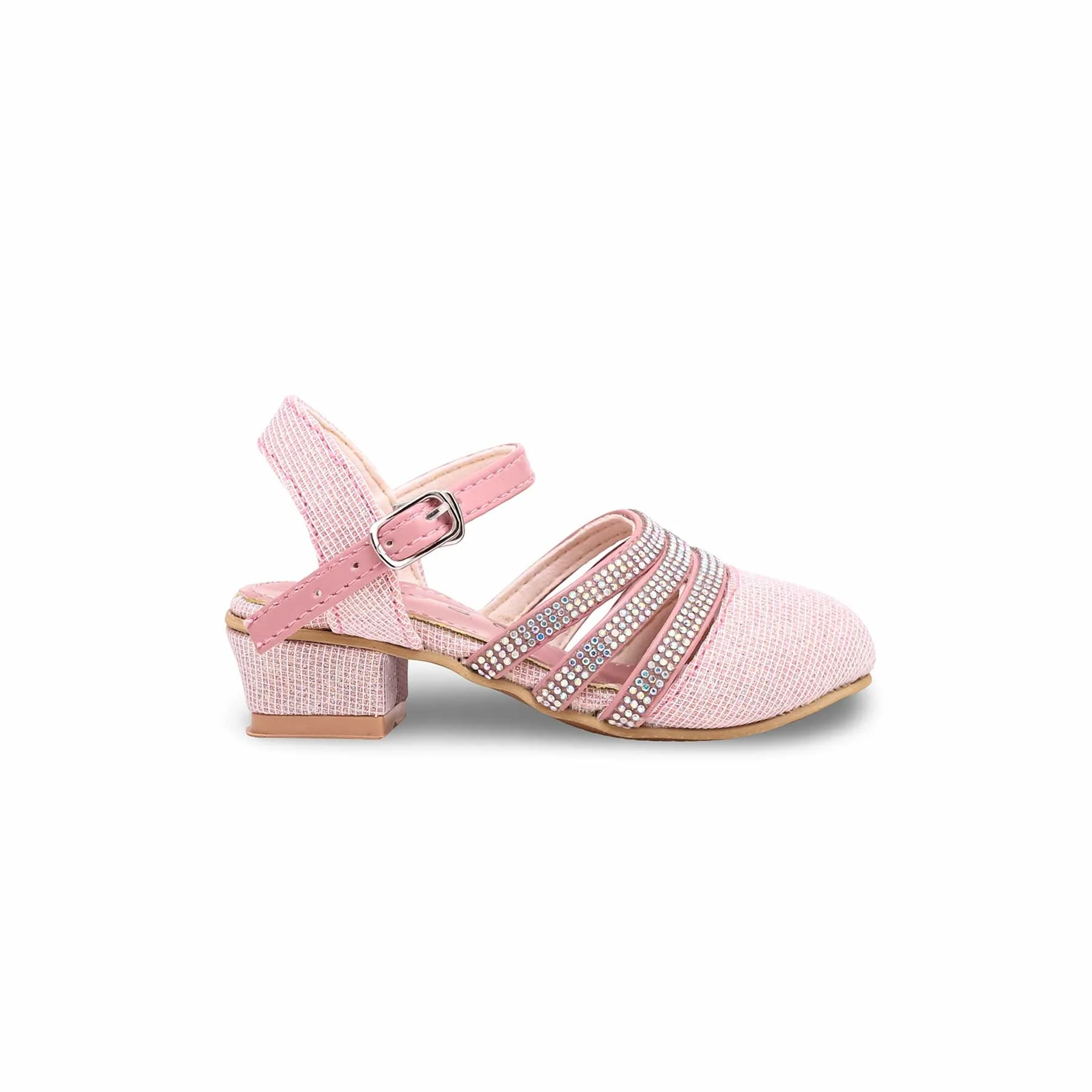 Girls Pink Fancy Pumps KD0950 - Image 2