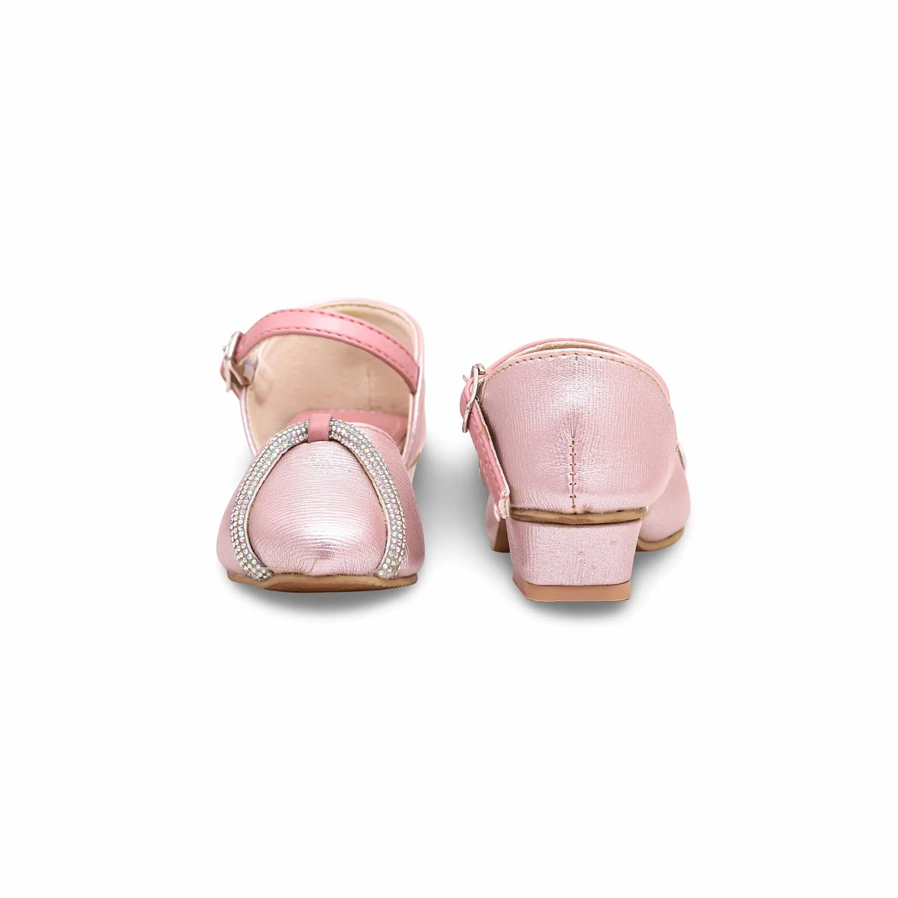 Girls Pink Fancy Pumps KD0950 - Image 4