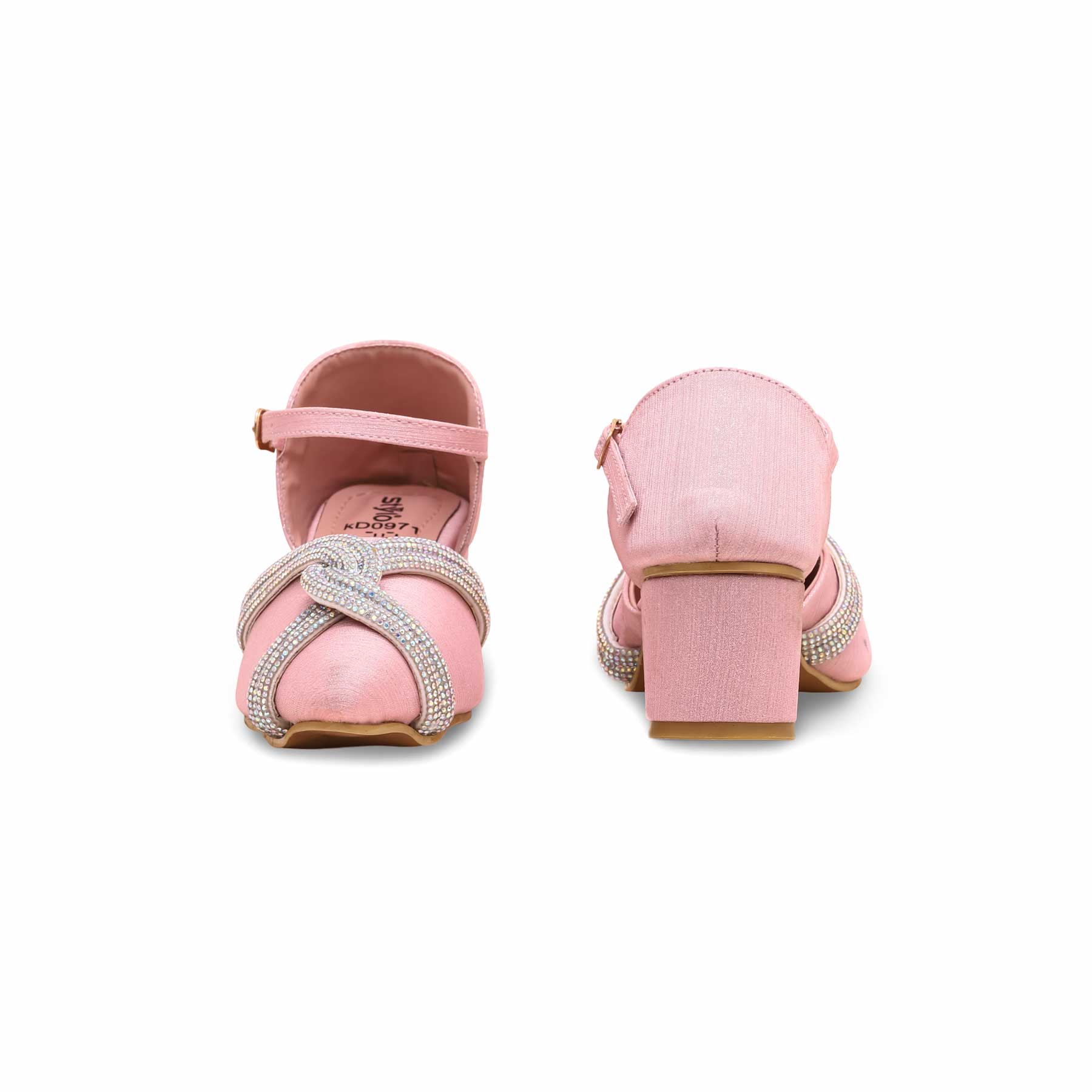 Girls Pink Fancy Pumps KD0971 - Image 4