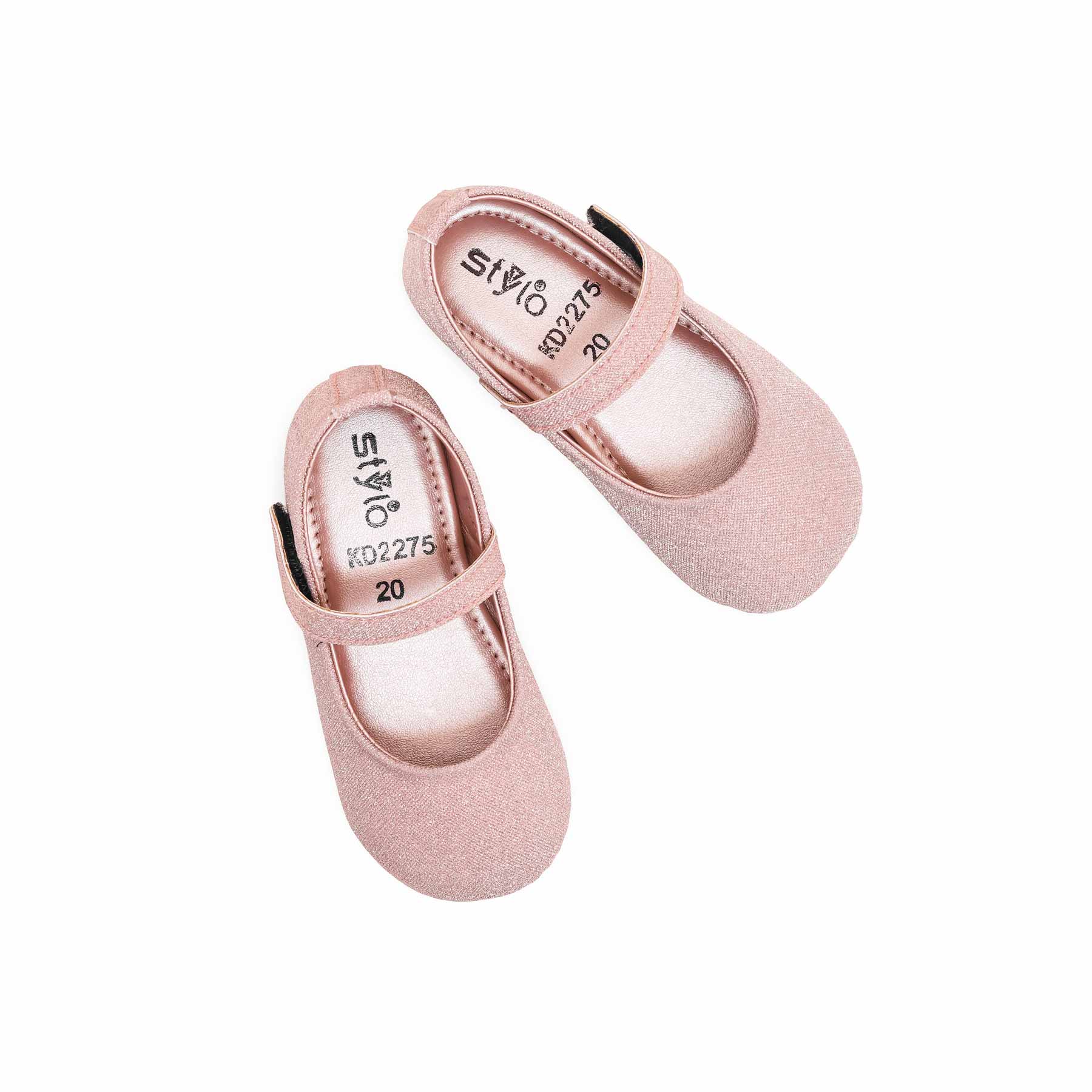 Girls Pink Fancy Pumps KD2275 - Image 5