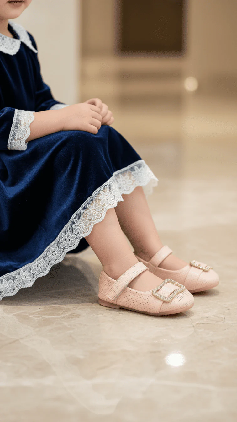 Girls Pink Fancy Pumps KD2530