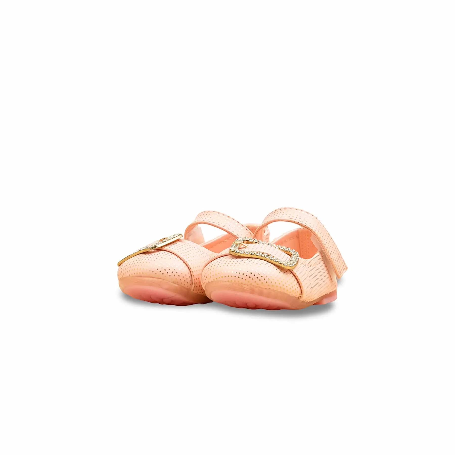 Girls Pink Fancy Pumps KD2530 - Image 3