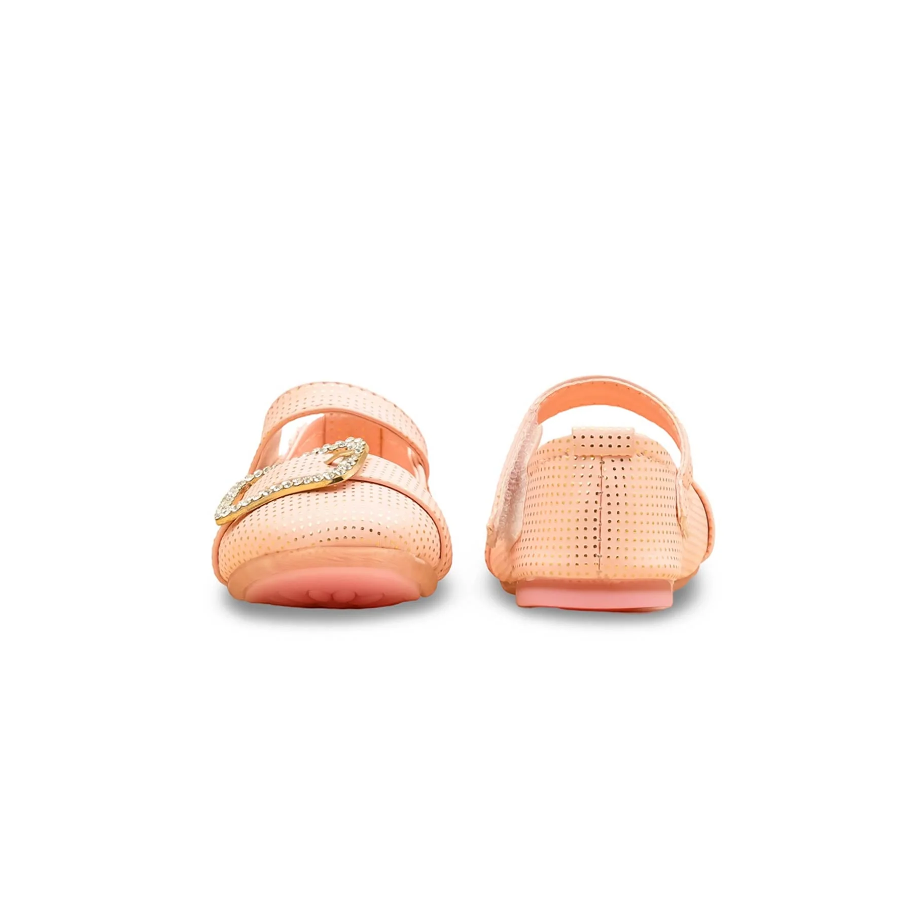 Girls Pink Fancy Pumps KD2530 - Image 4
