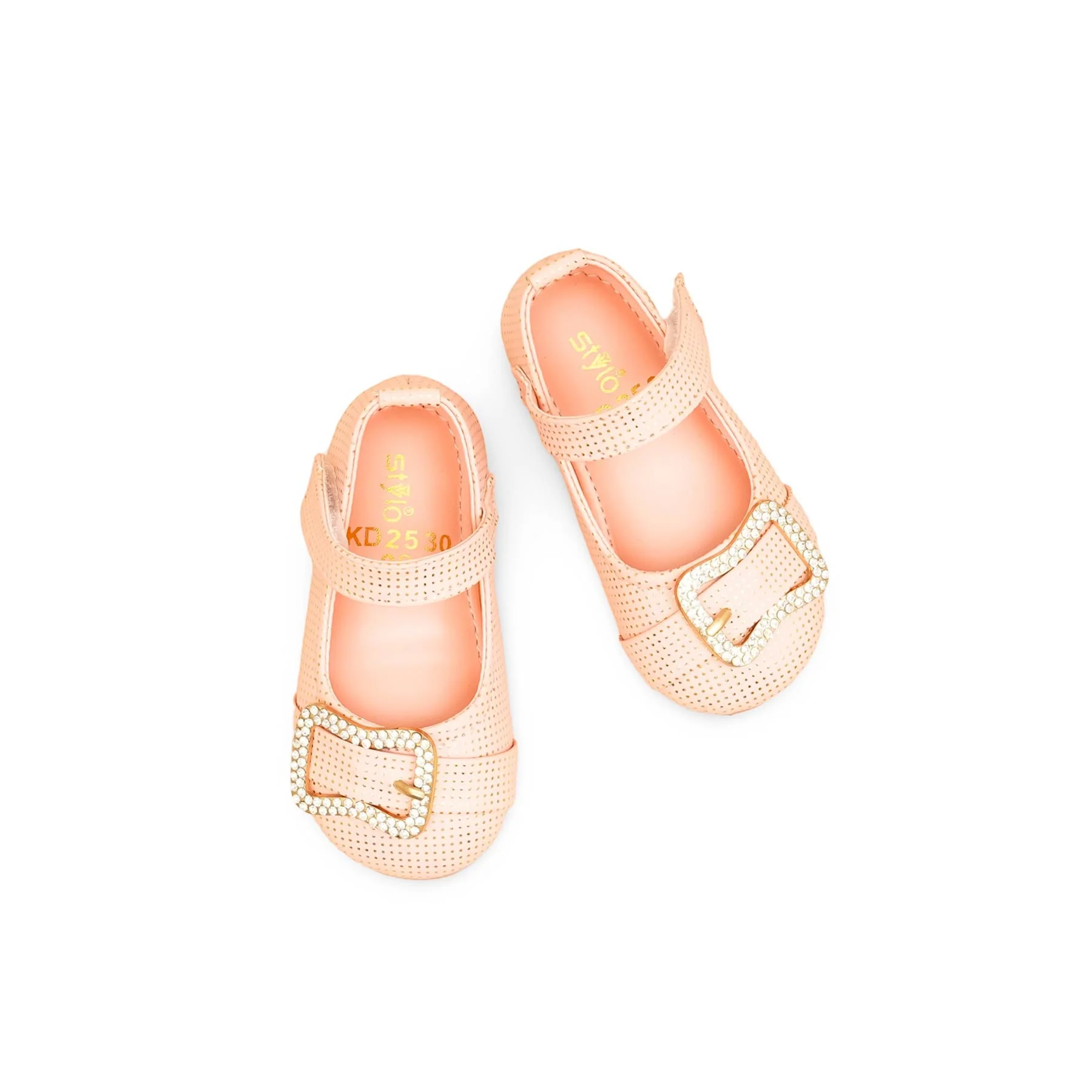 Girls Pink Fancy Pumps KD2530 - Image 5