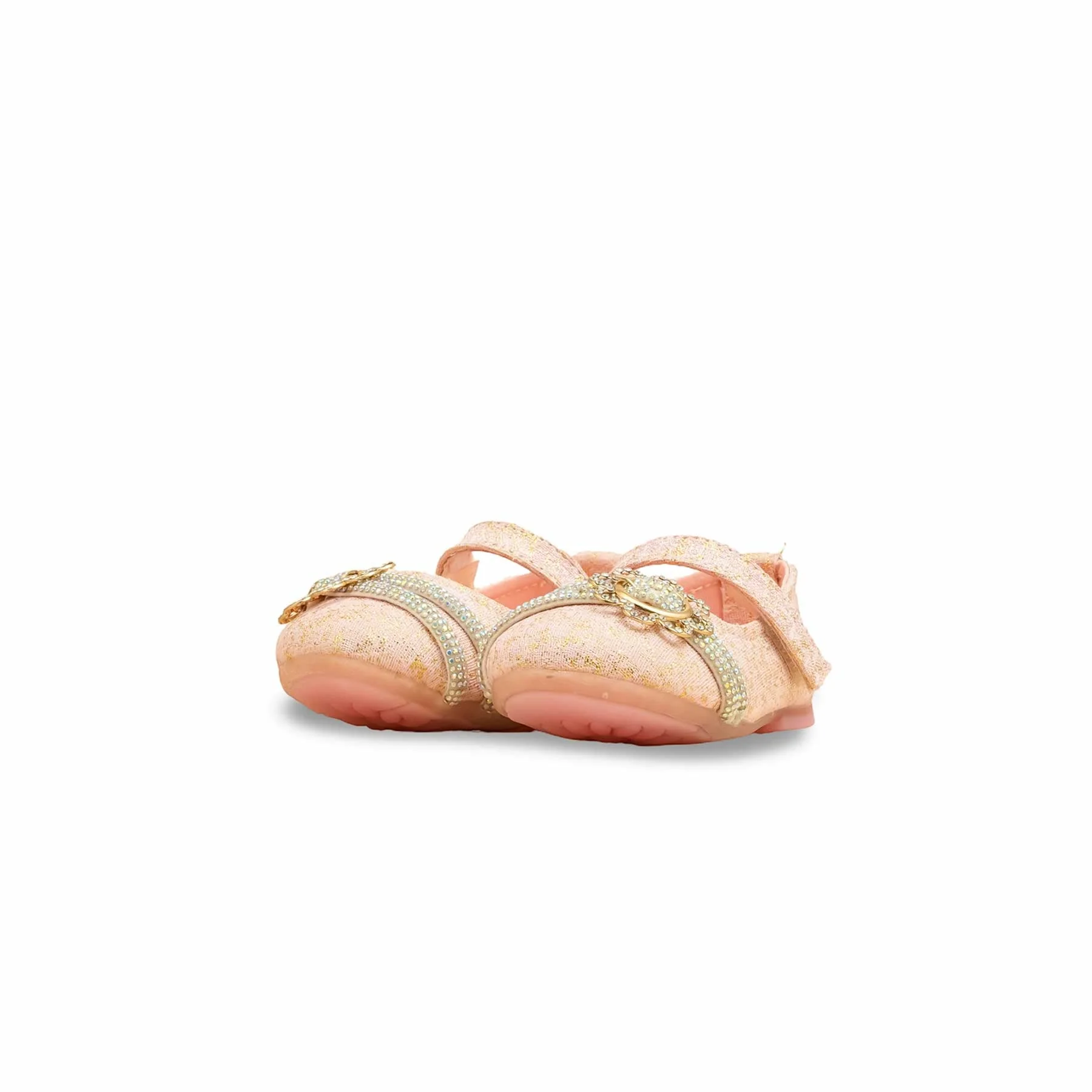 Girls Pink Fancy Pumps KD2532 - Image 3