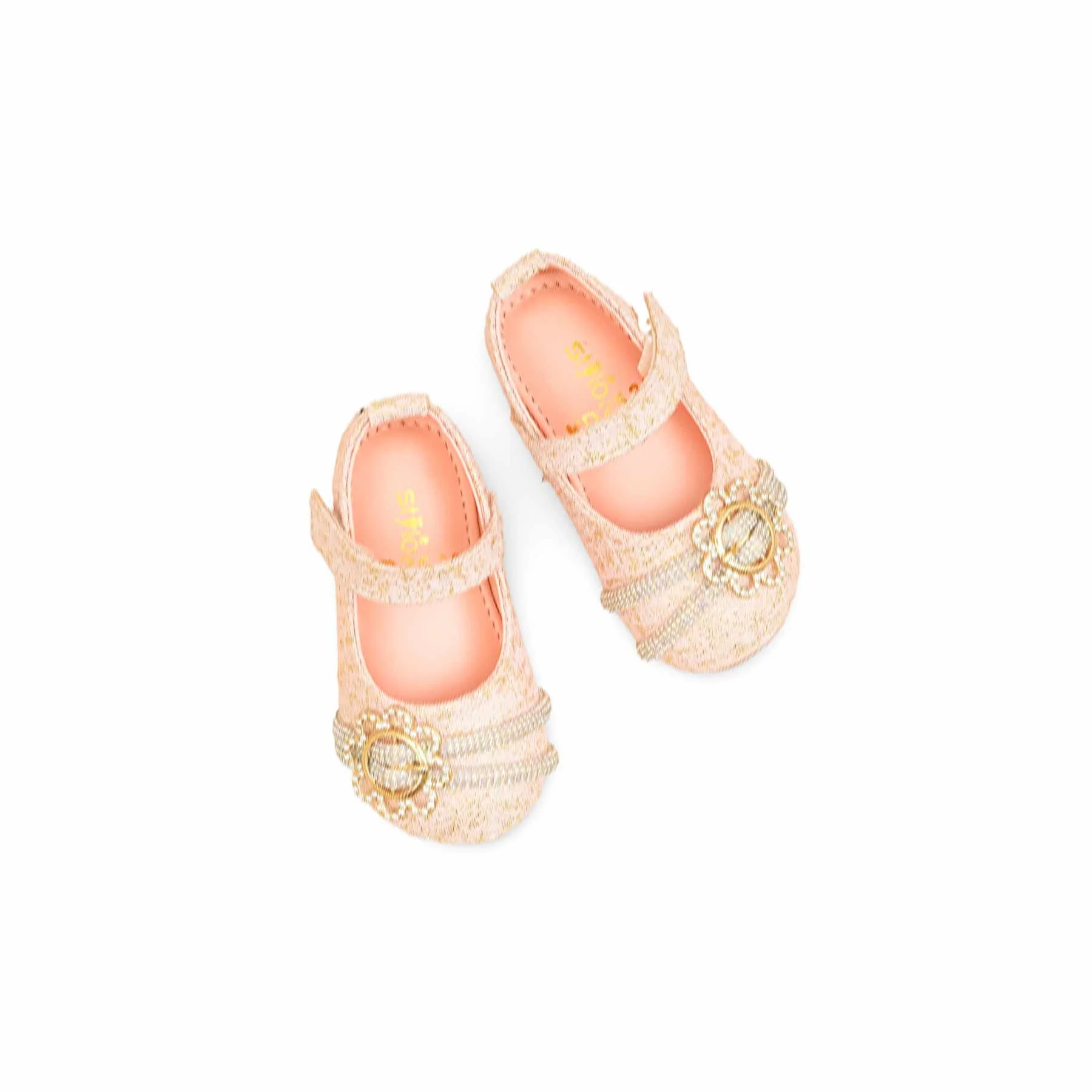 Girls Pink Fancy Pumps KD2532 - Image 5