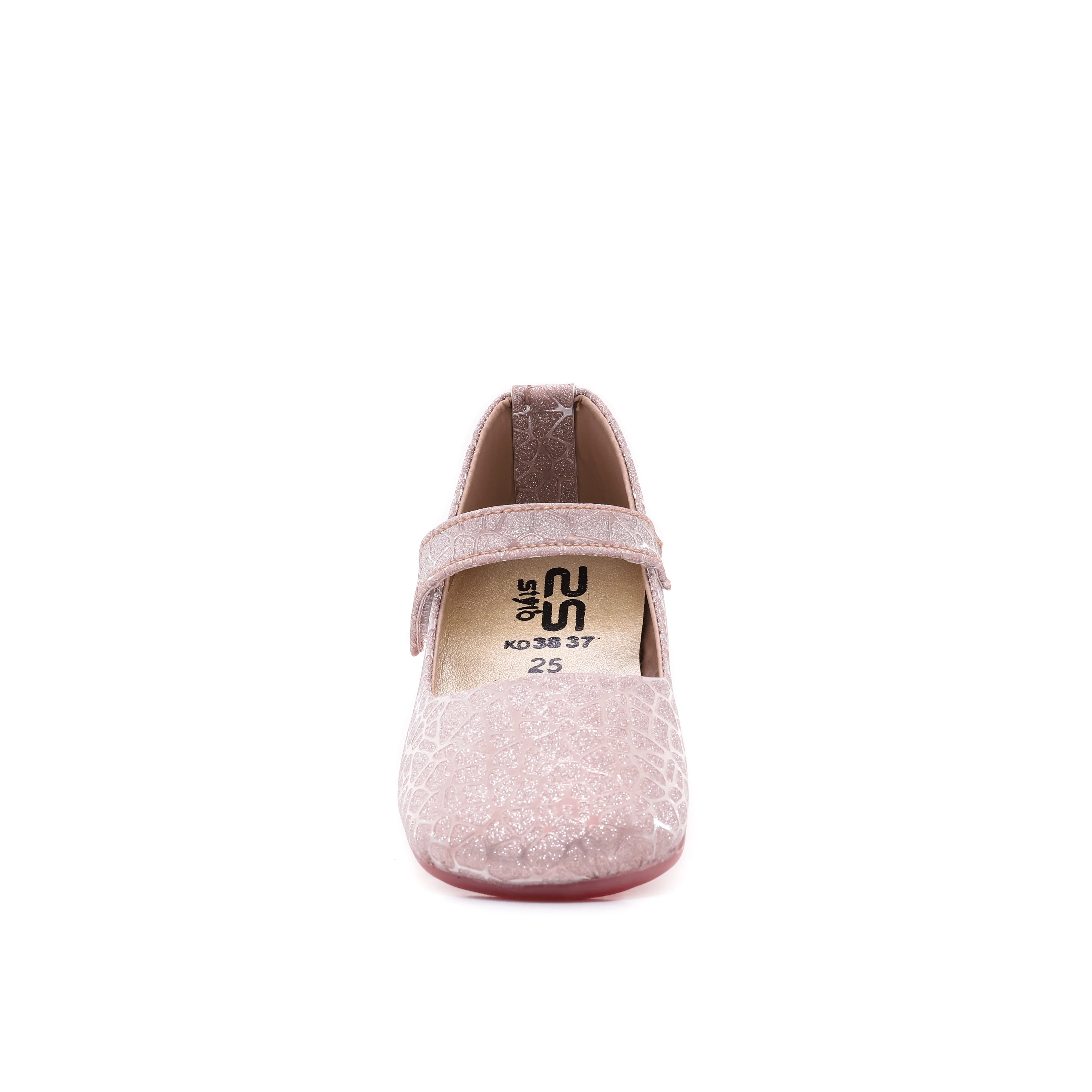 Girls Pink Fancy Pumps KD3837 - Image 3