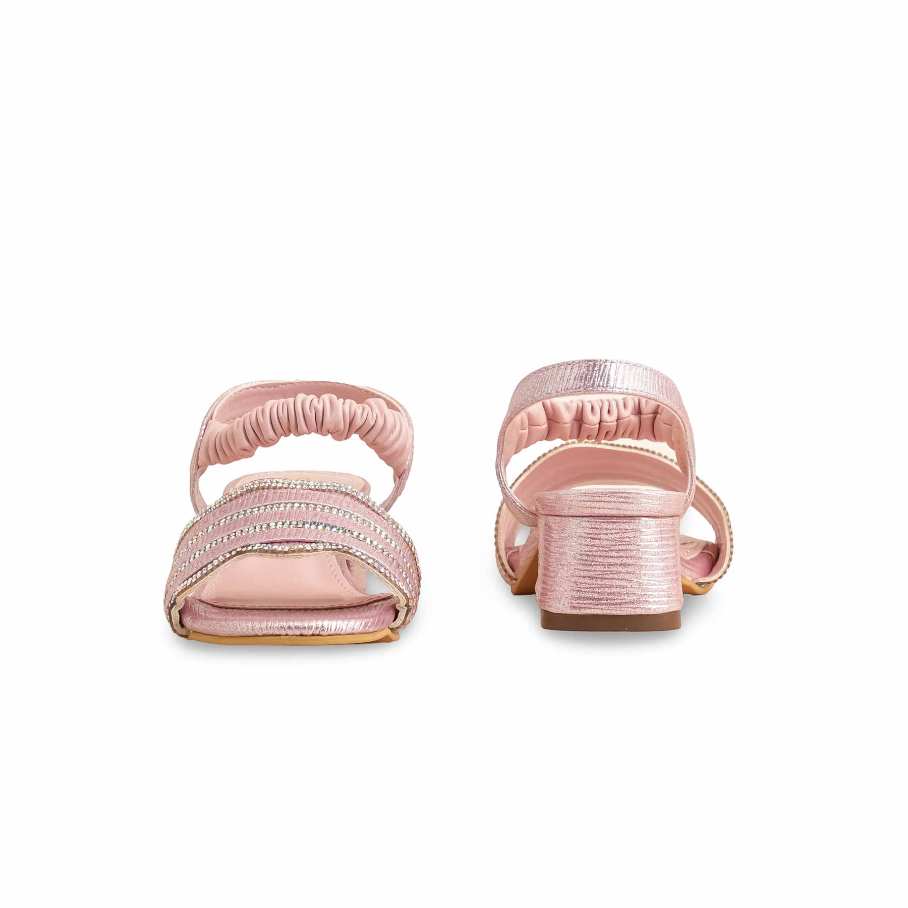 Girls Pink Fancy Sandal KD5671 - Image 4