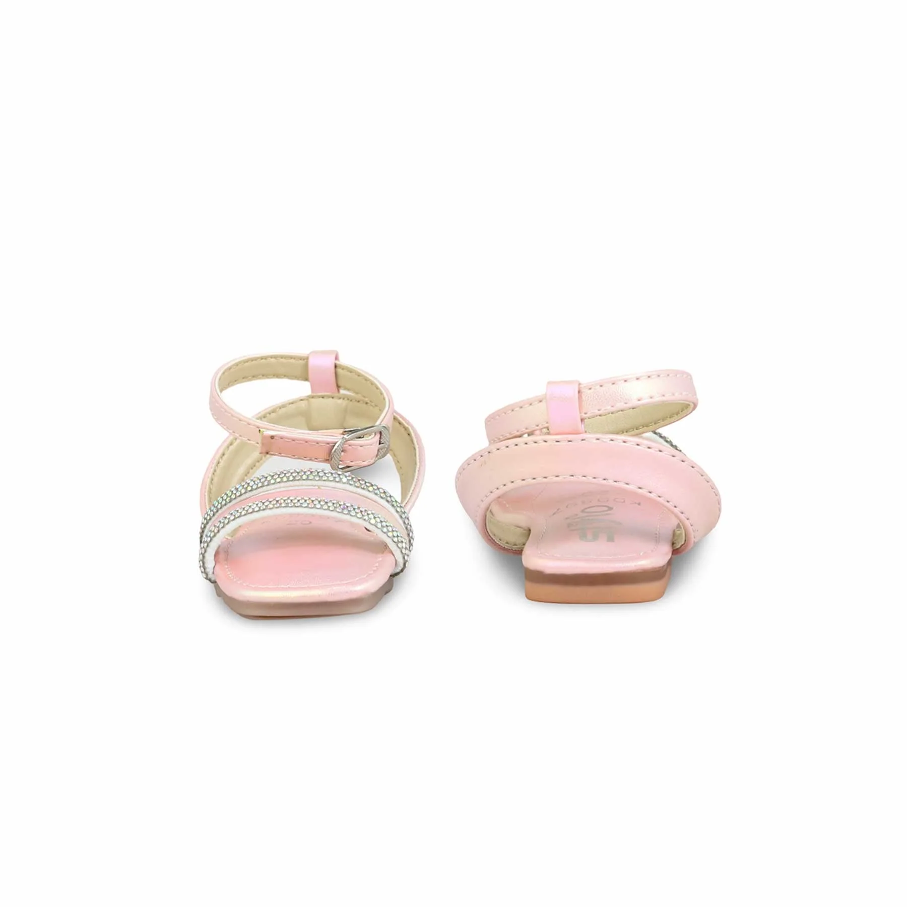 Girls Pink Fancy Sandal KD9897 - Image 4