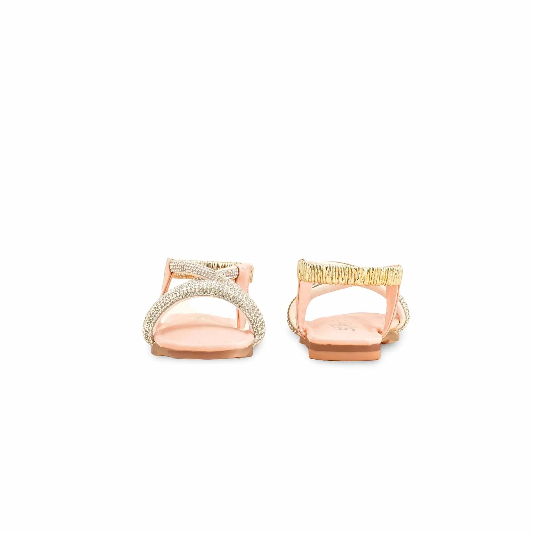 Girls Pink Fancy Sandal KD9899 - Image 4