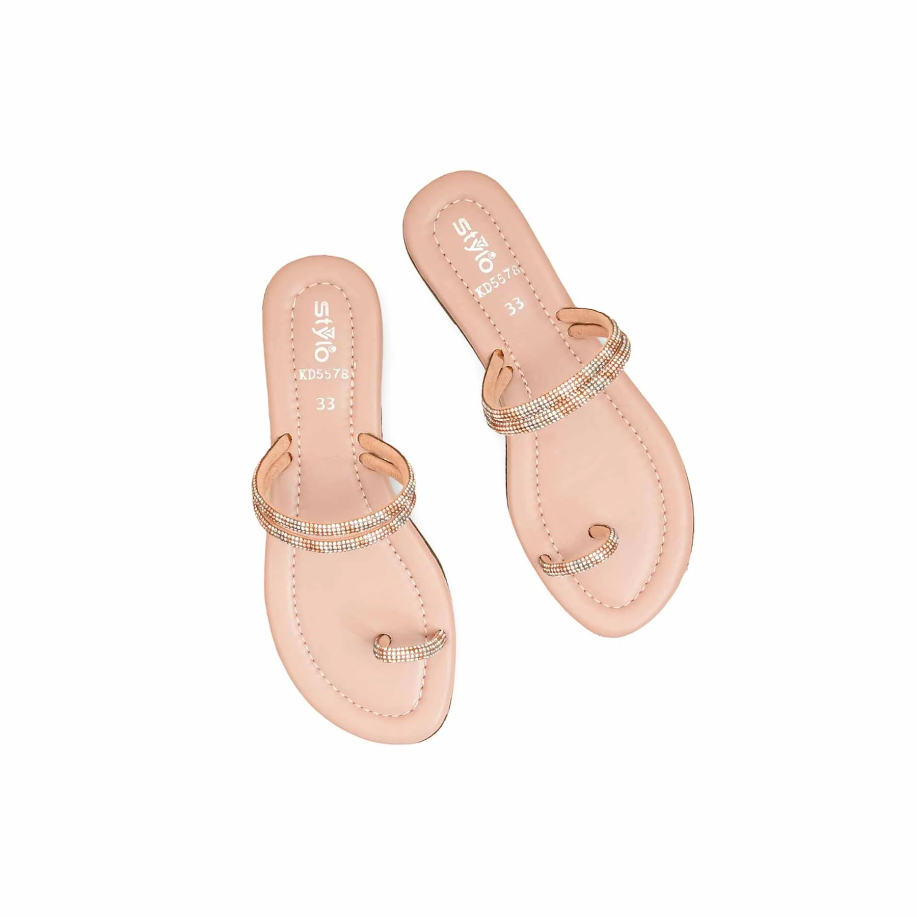Girls Pink Fancy Slipper KD5578 - Image 5